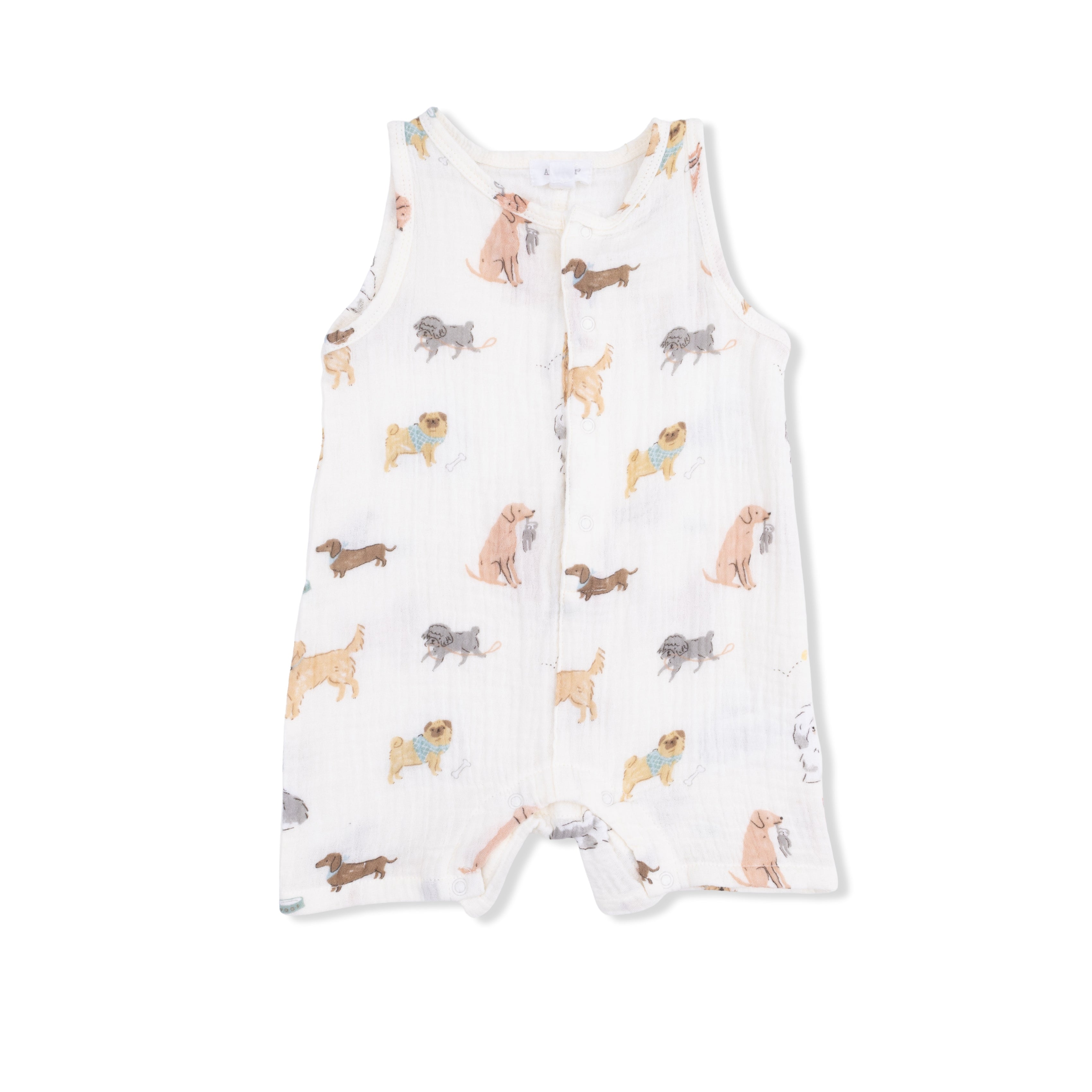 Awesome Dogs - Sleeveless Shortie Romper-Angel Dear