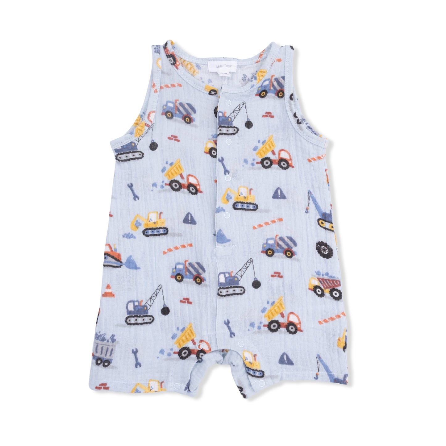Crayon Construction - Sleeveless Shortie Romper-Angel Dear