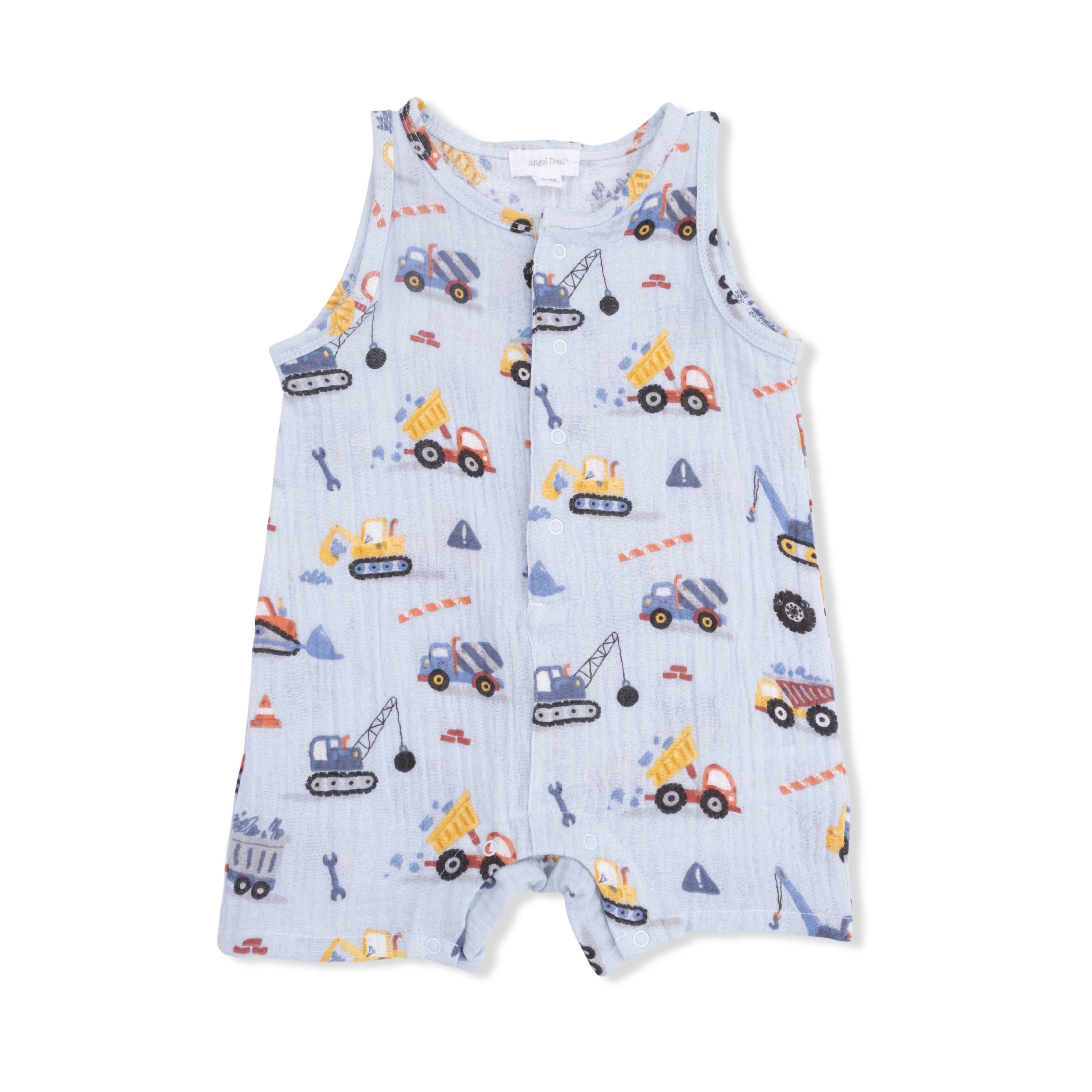 Crayon Construction - Sleeveless Shortie Romper-Angel Dear