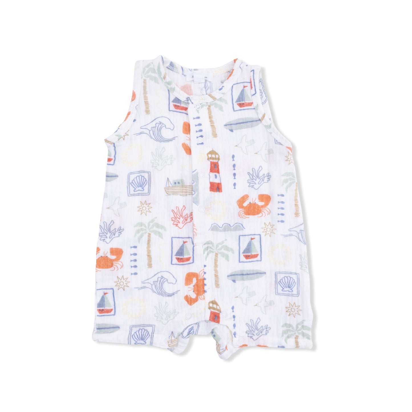 Club Mediterranean  - Sleeveless Shortie Romper-Angel Dear
