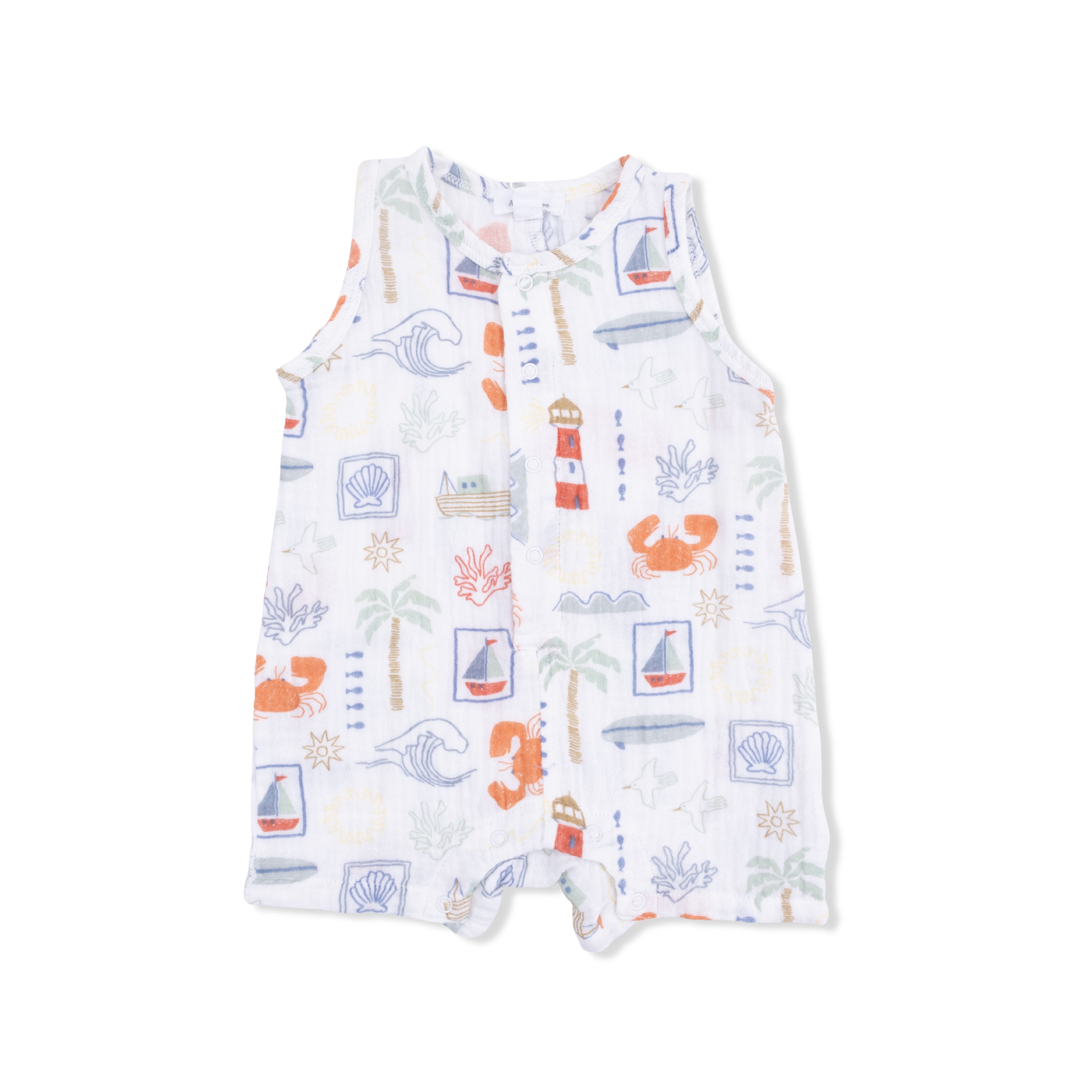 Club Mediterranean  - Sleeveless Shortie Romper-Angel Dear