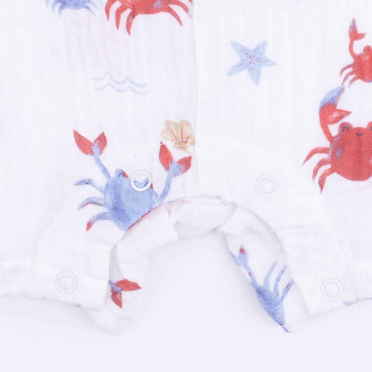 Crayon Crabs - Sleeveless Shortie Romper-Angel Dear