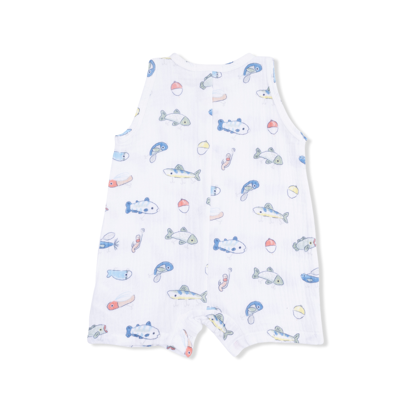 Fishing Lures - Sleeveless Shortie Romper-Angel Dear