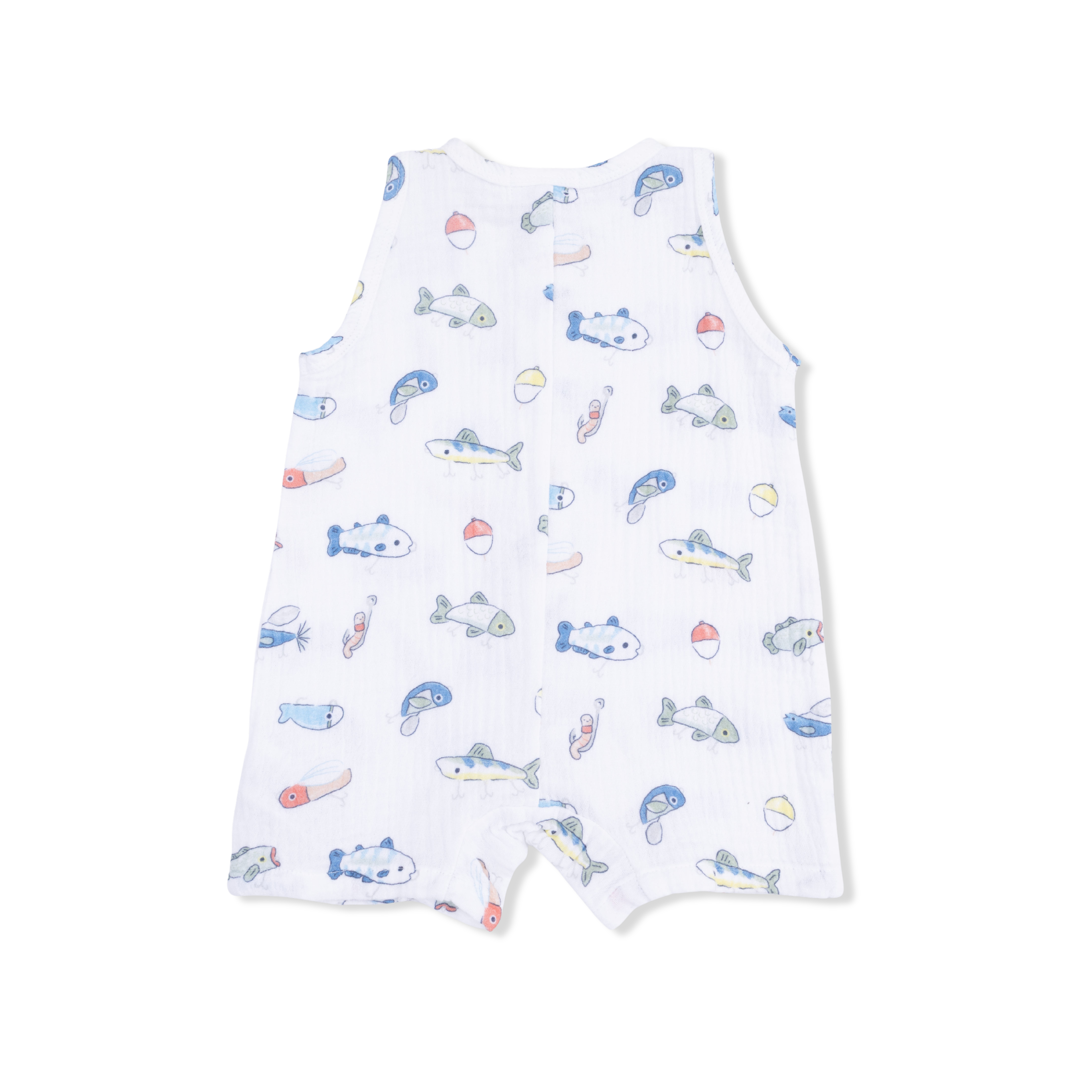 Fishing Lures - Sleeveless Shortie Romper-Angel Dear