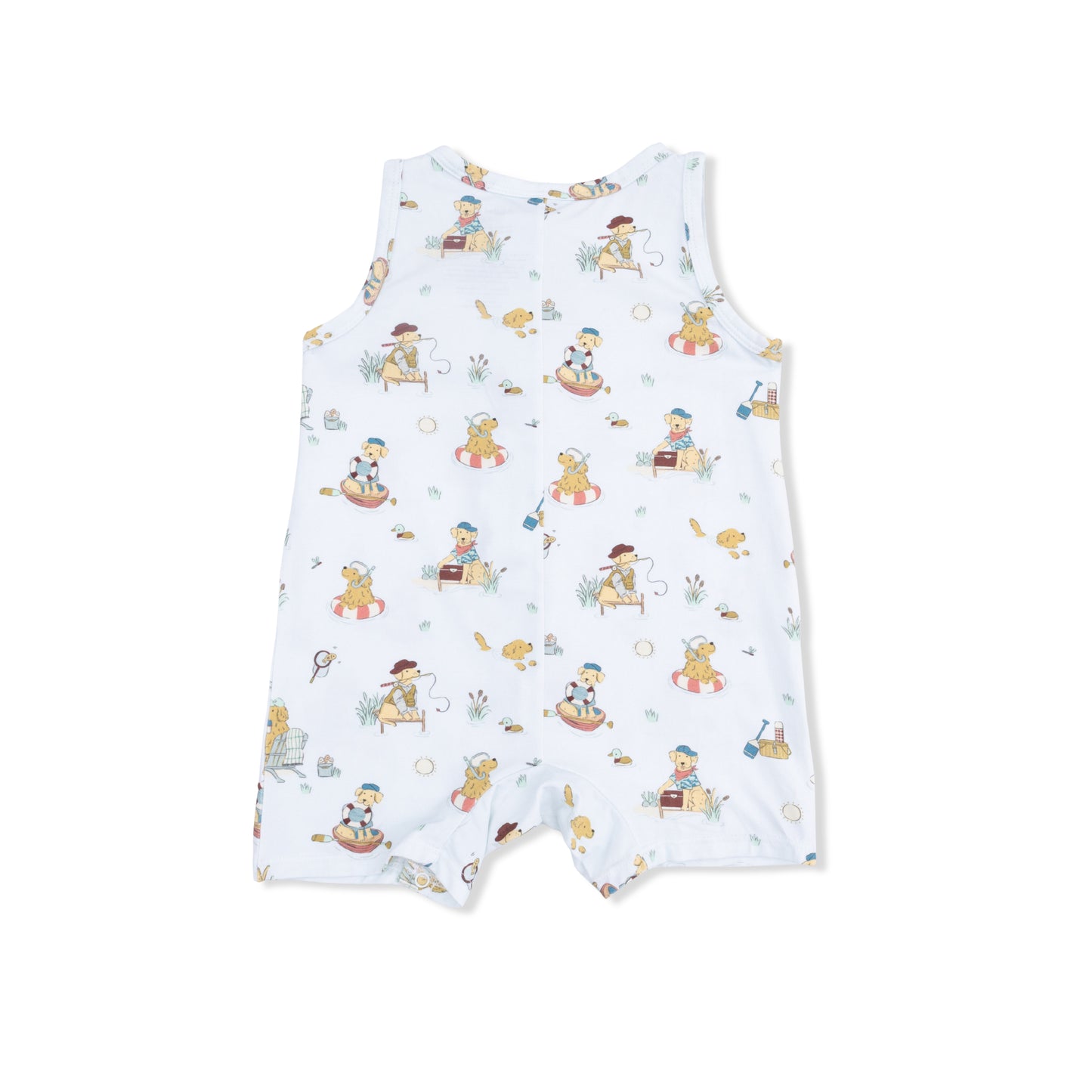 Lake Buddy Dogs - Sleeveless Shortie Romper-Angel Dear