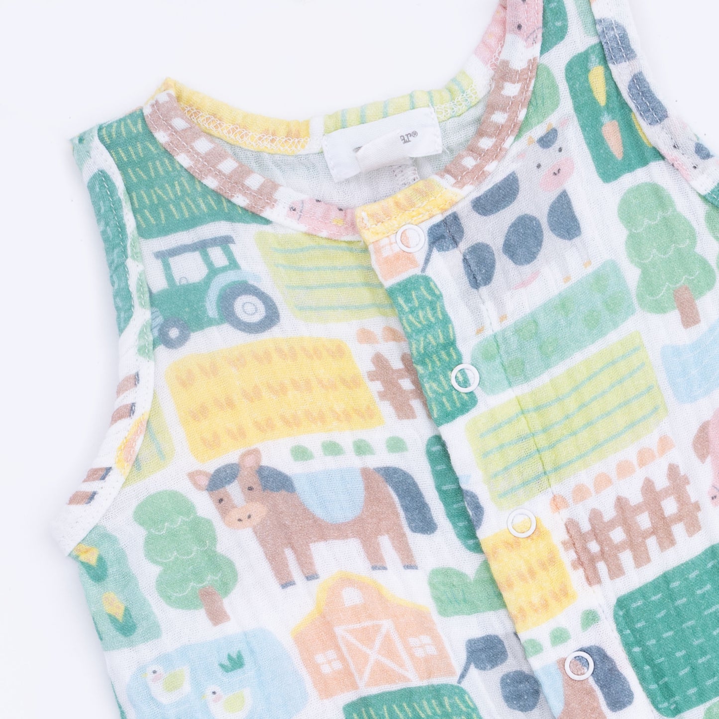 Patchwork Farm - Sleeveless Shortie Romper