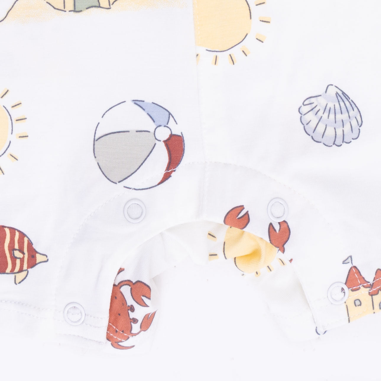 Sunny Sandcastles - Sleeveless Shortie Romper-Angel Dear