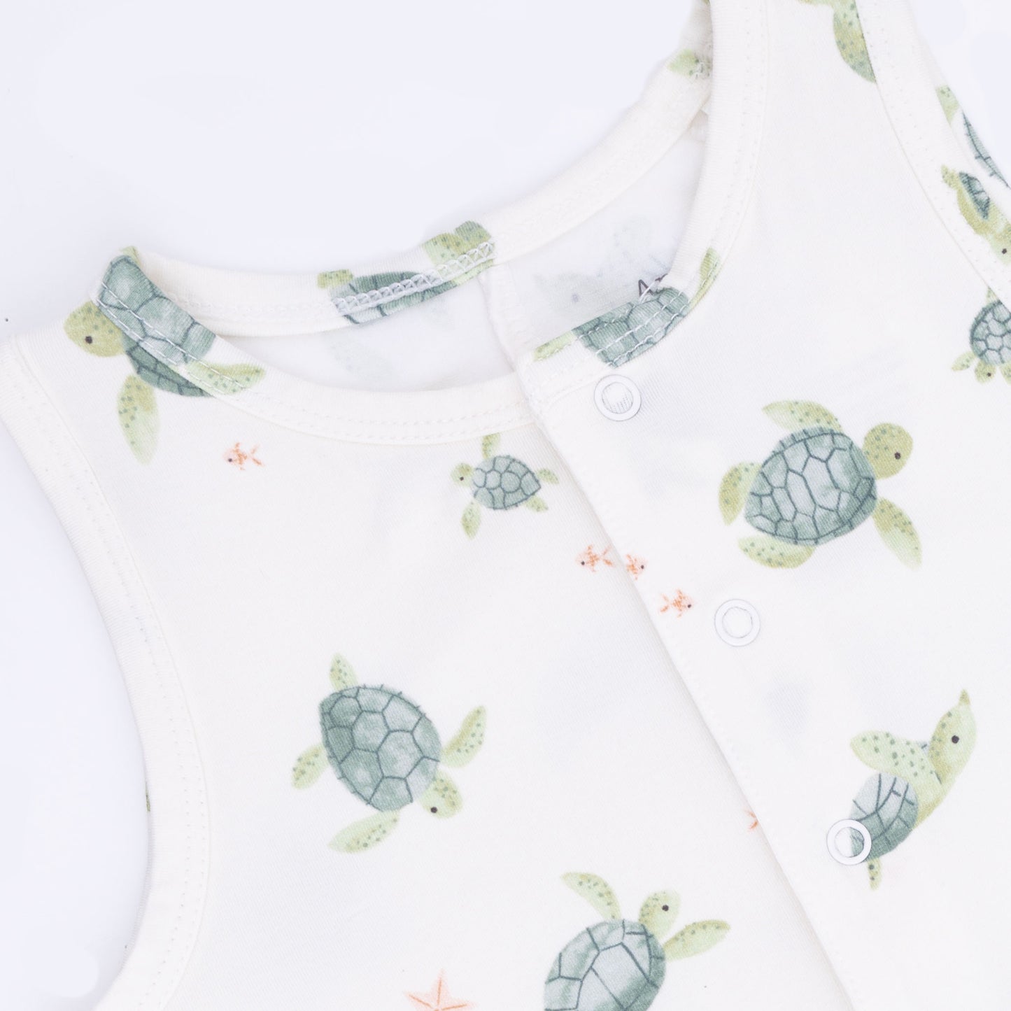 Sea Turtles - Sleeveless Shortie Romper-Angel Dear