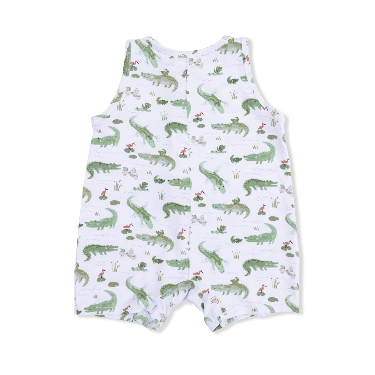 Crayon Alligators - Sleeveless Shortie Romper-Angel Dear