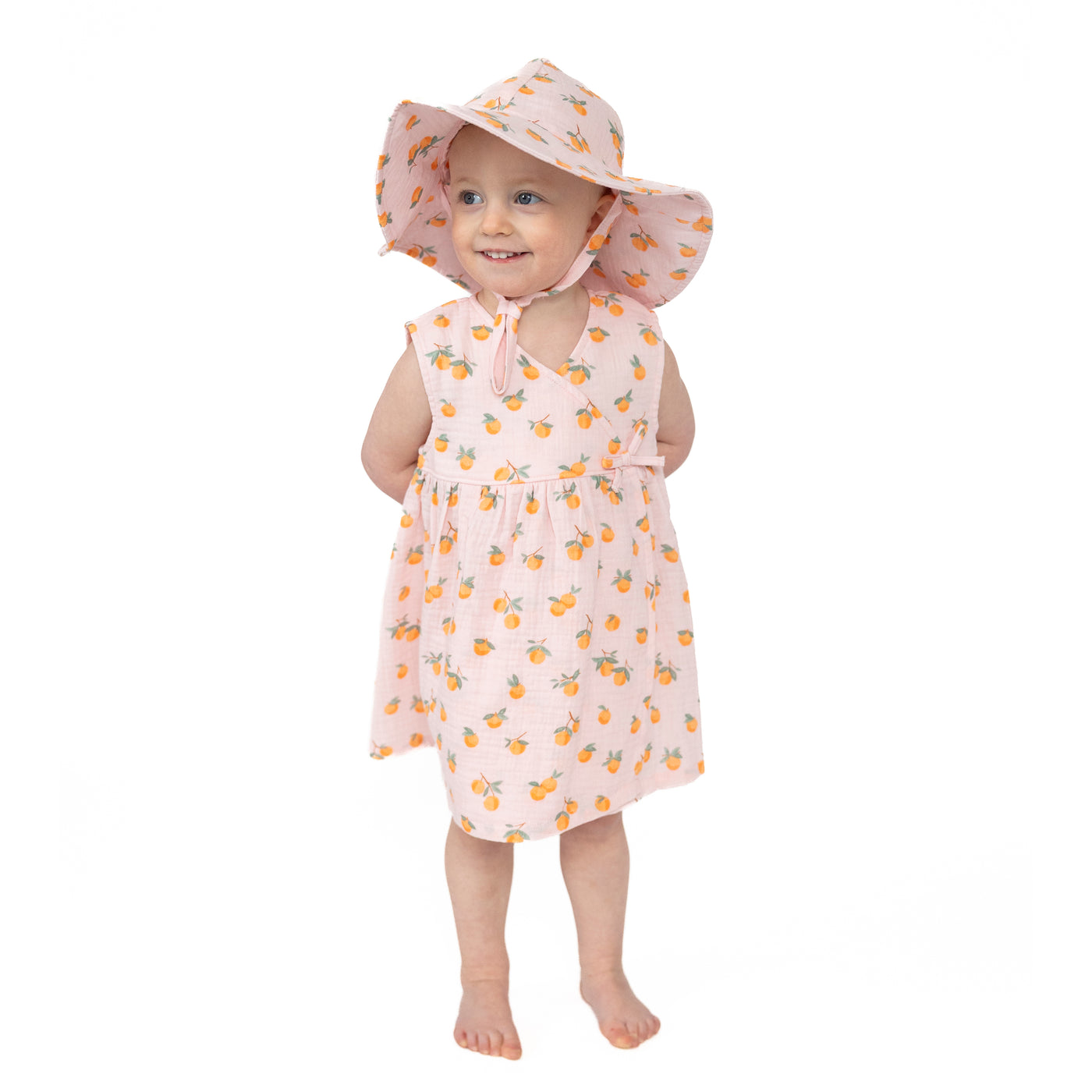 Kimono Dress & Bloomer - Sweet Clementines