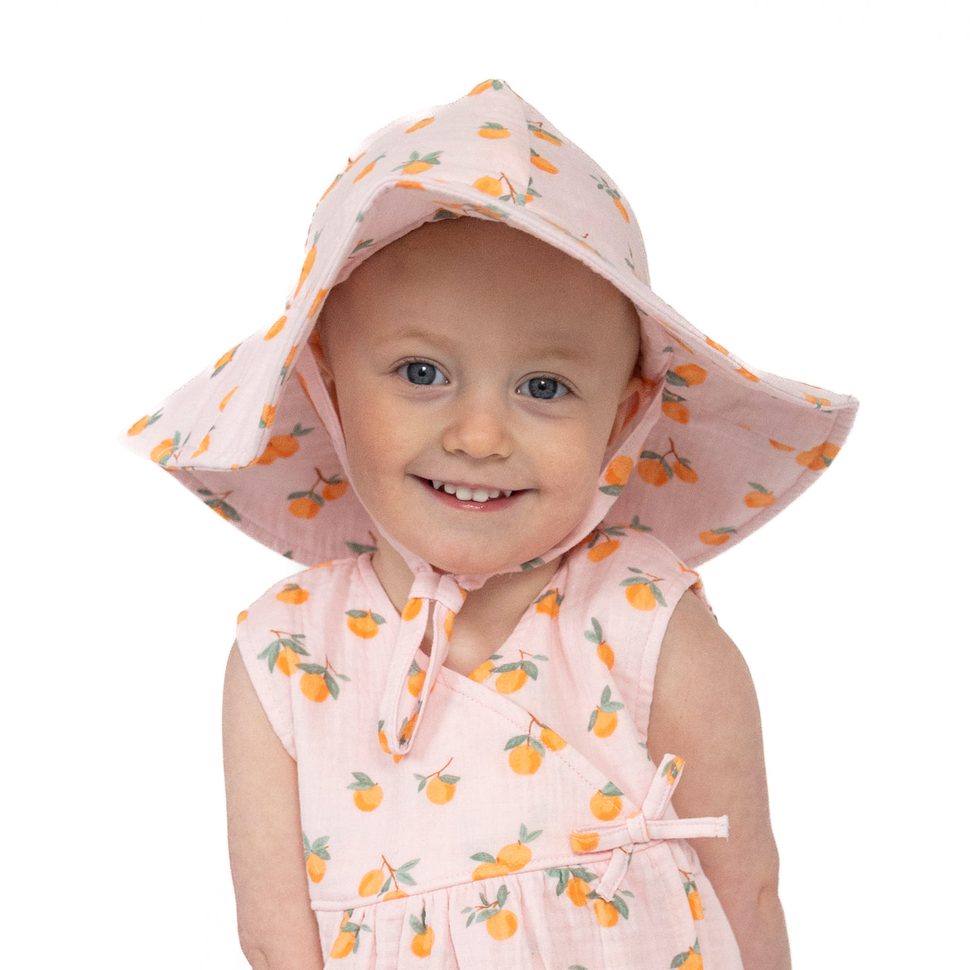 Wide Brim Sunhat -Sweet Clementines