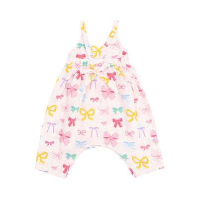 Tie Back Romper - Colorful Bows