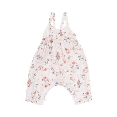 Tie Back Romper - Climbing Roses