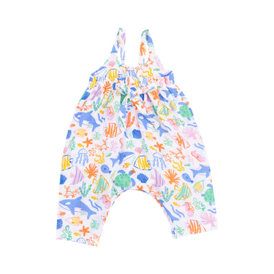 Tie Back Romper - Colorful Reef