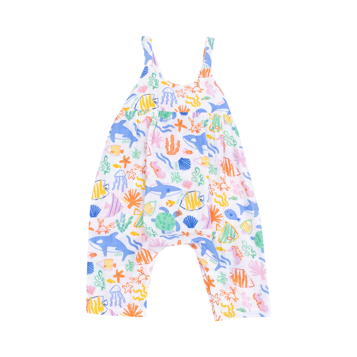 Tie Back Romper - Colorful Reef