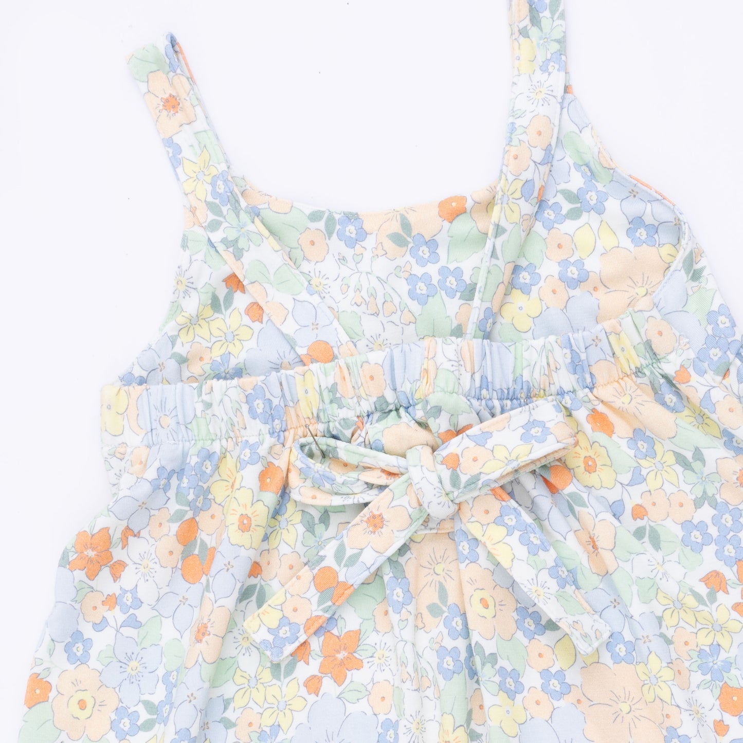 Georgia Floral - Tie Back Romper & 2 Pack Hair Bow Set