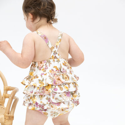 Ruffle Sunsuit - Anna May Floral