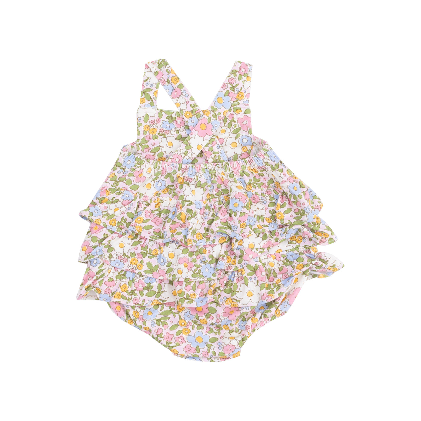 Ruffle Sunsuit - Bubbly Baby Calico