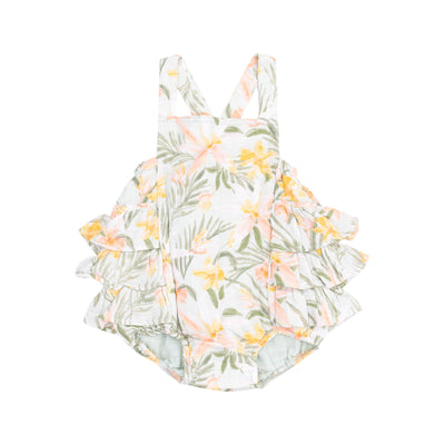 Ruffle Sunsuit - Island Floral