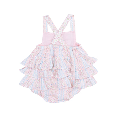 Ruffle Sunsuit - Ogee Floral