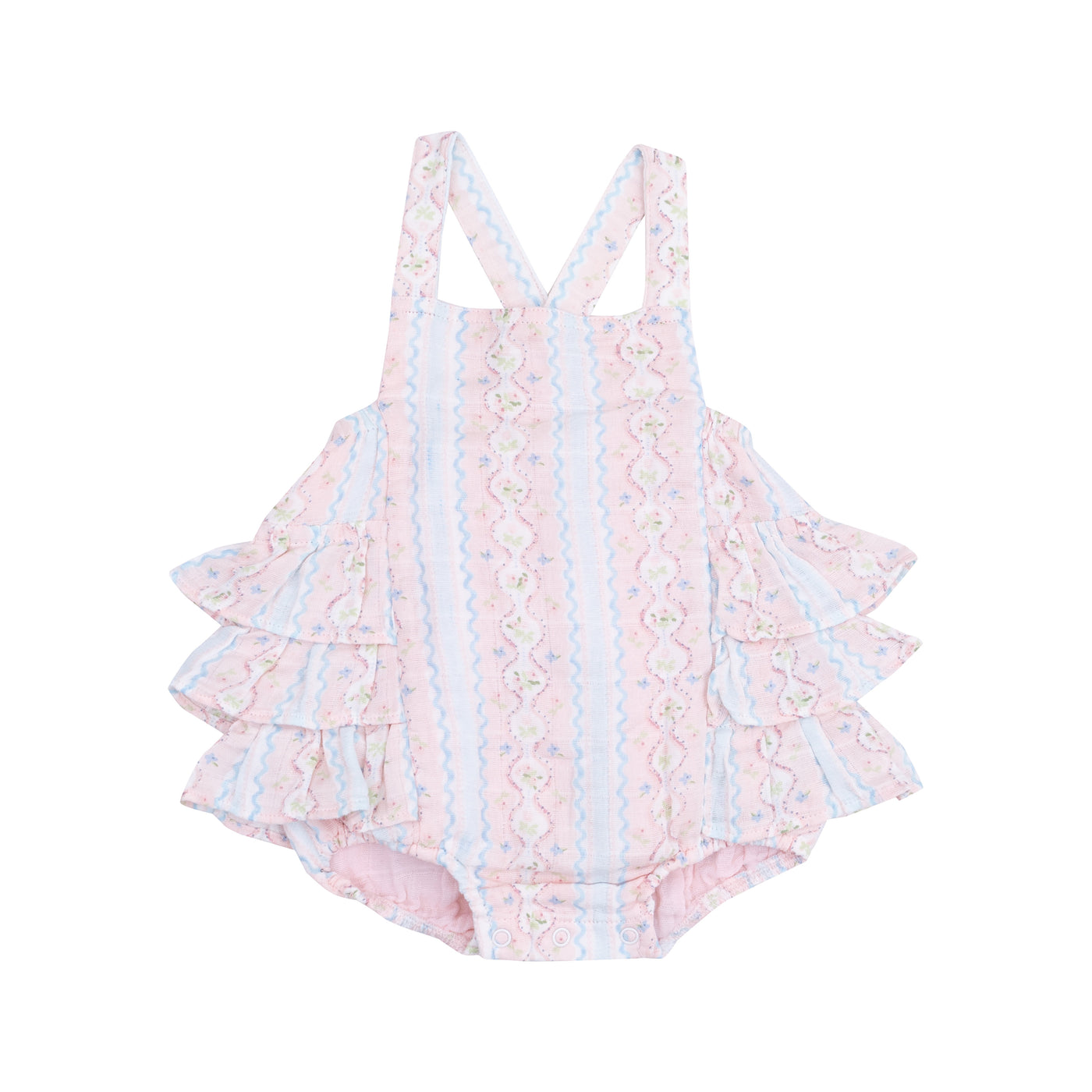 Ruffle Sunsuit - Ogee Floral