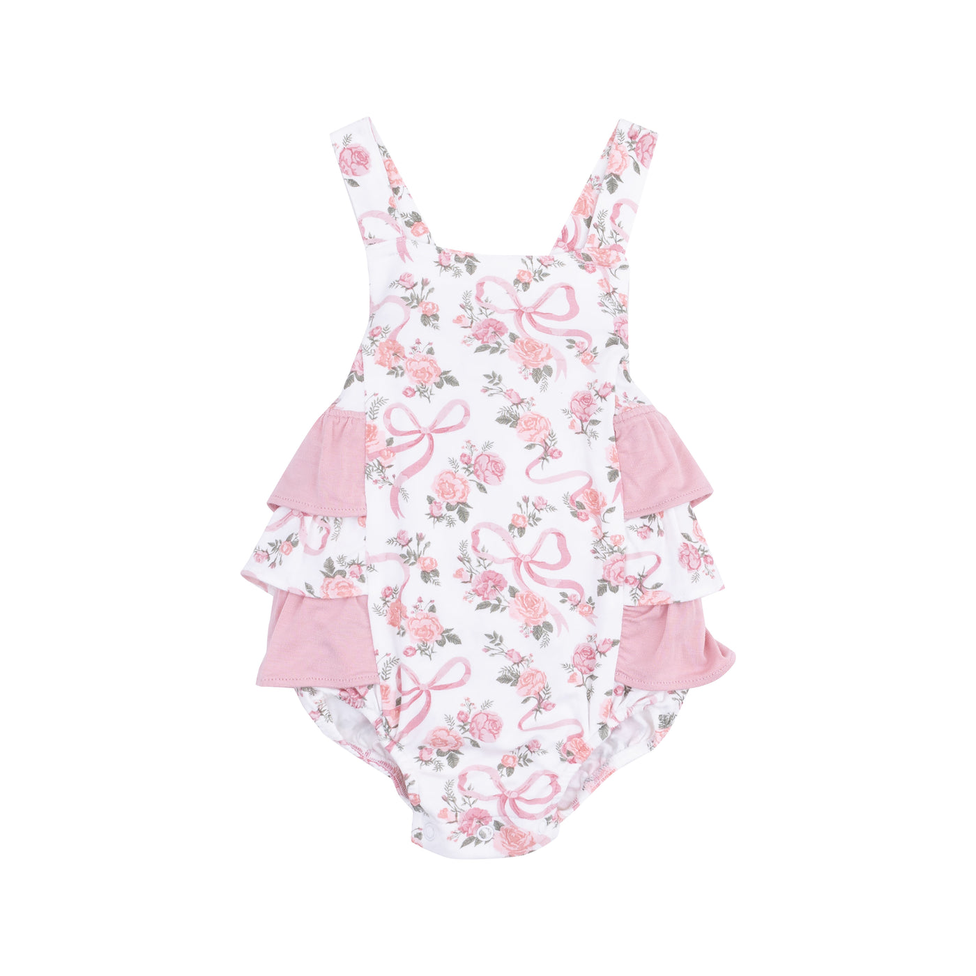 Ruffle Sunsuit - Ribbons and Flowers