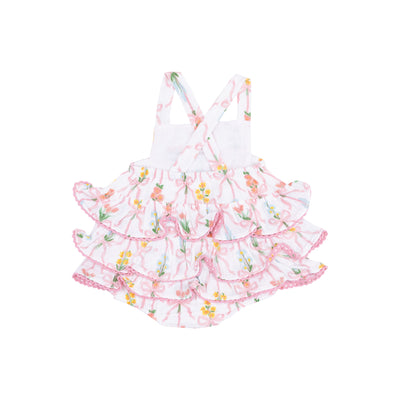 Ruffle Sunsuit - Ribbon Bouquets