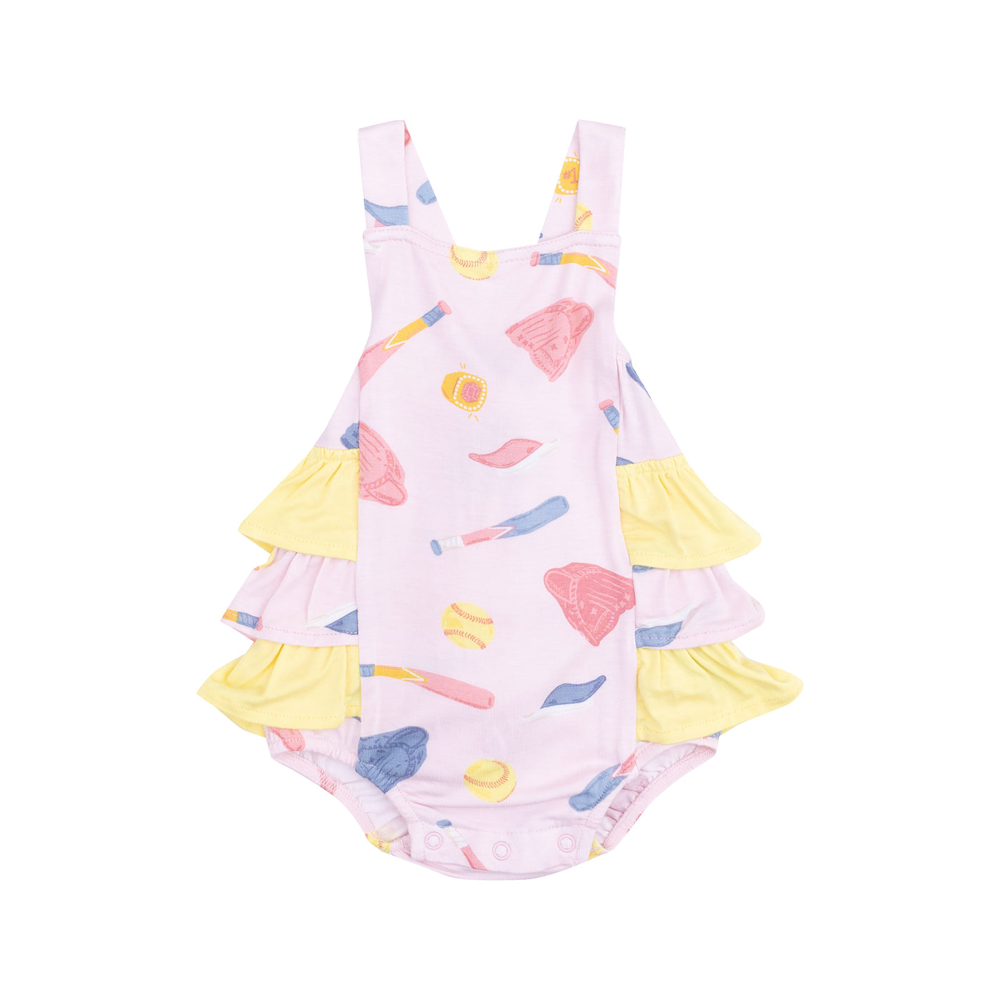 Ruffle Sunsuit - Softball-Angel Dear