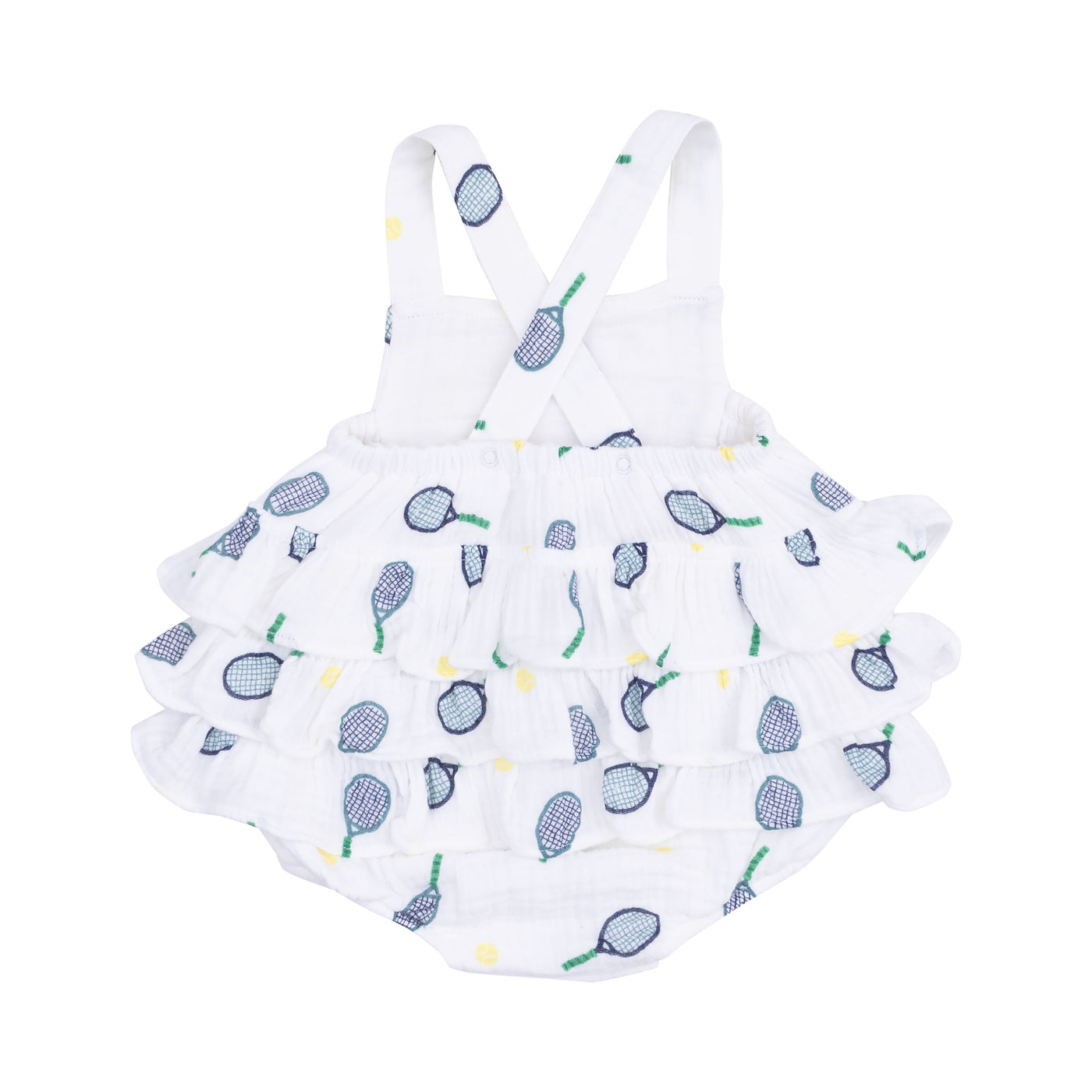 Ruffle Sunsuit - Tennis