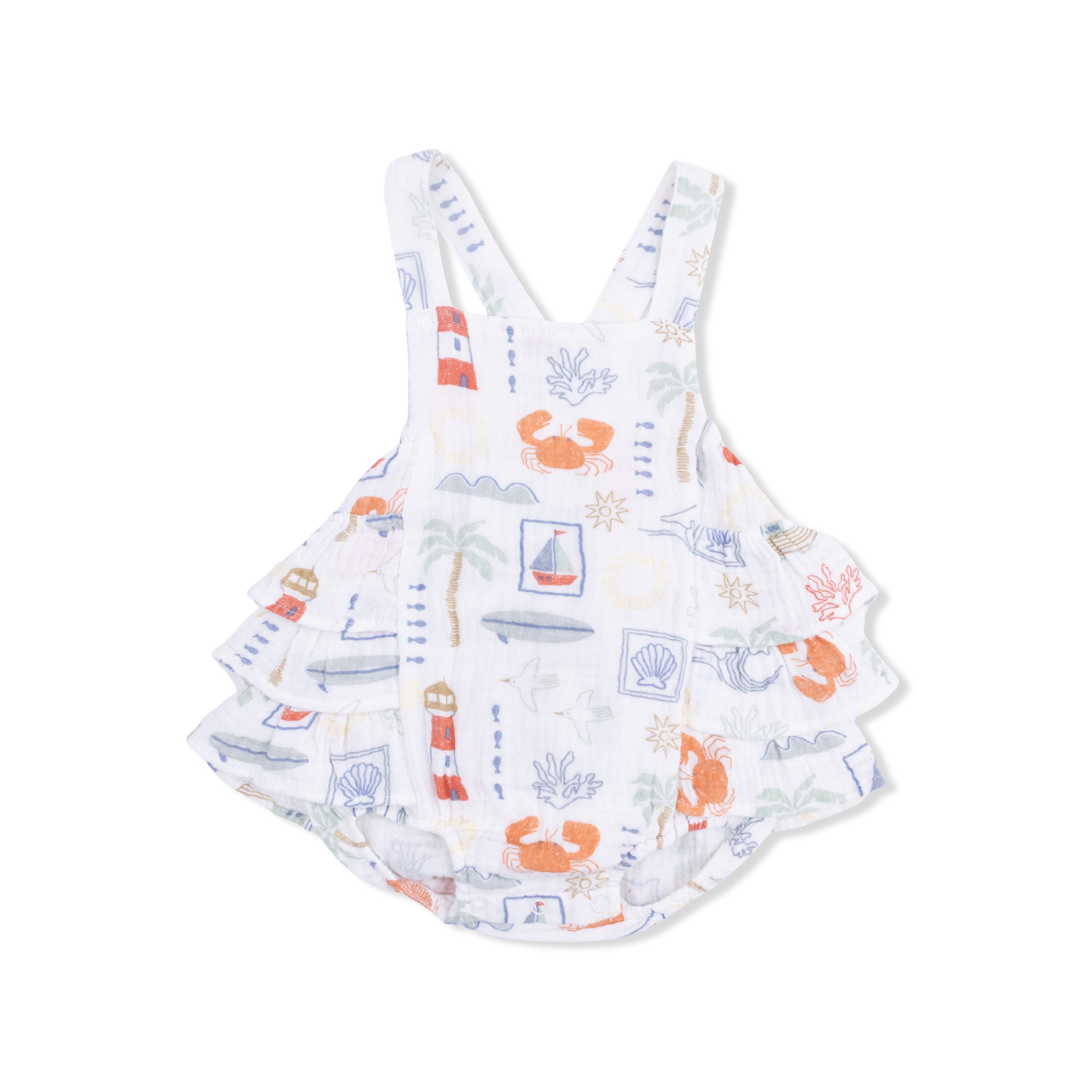 Club Mediterranean  - Ruffle Sunsuit-Angel Dear
