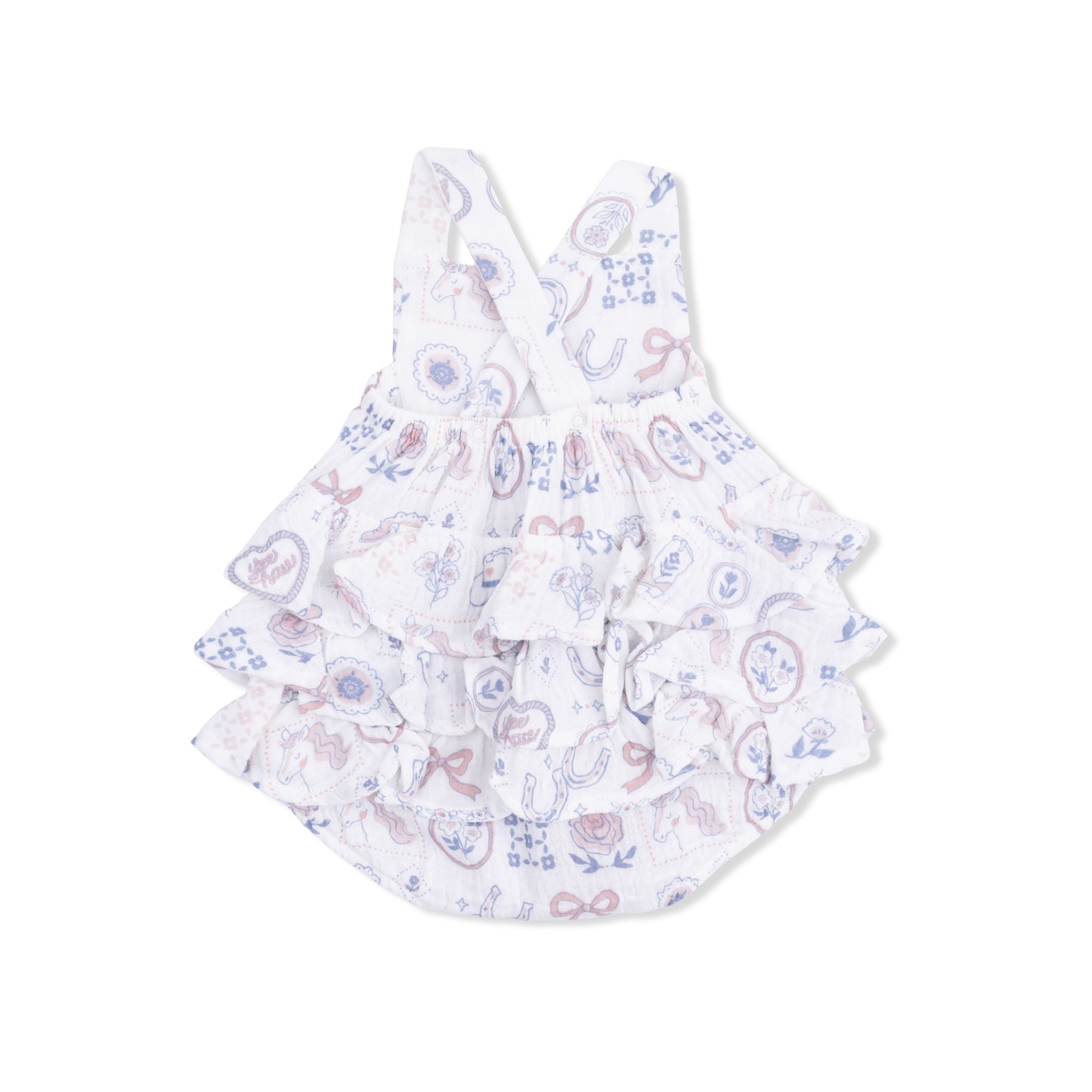 Country Western Heirlooms - Ruffle Sunsuit-Angel Dear
