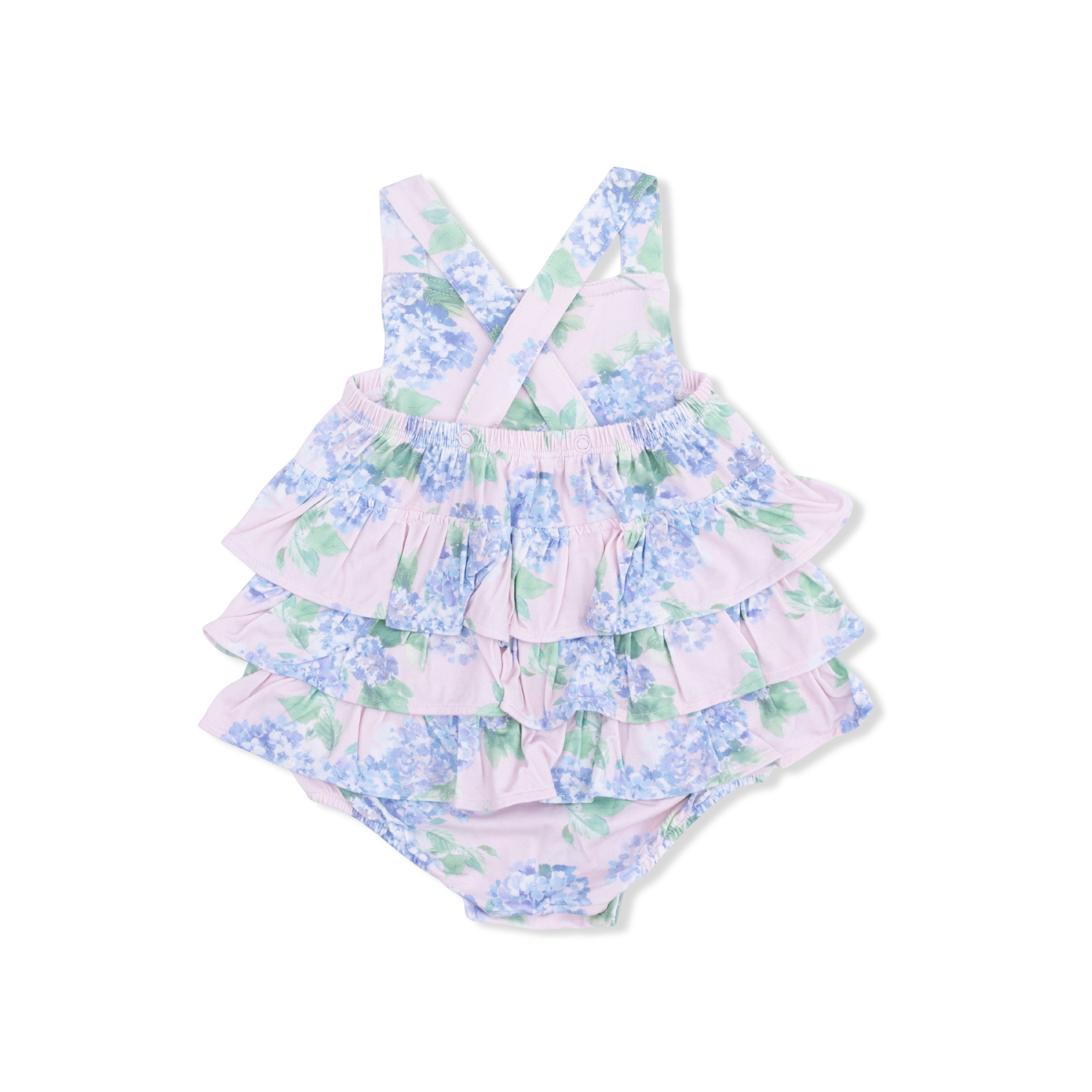 Hydrangeas - Ruffle Sunsuit-Angel Dear