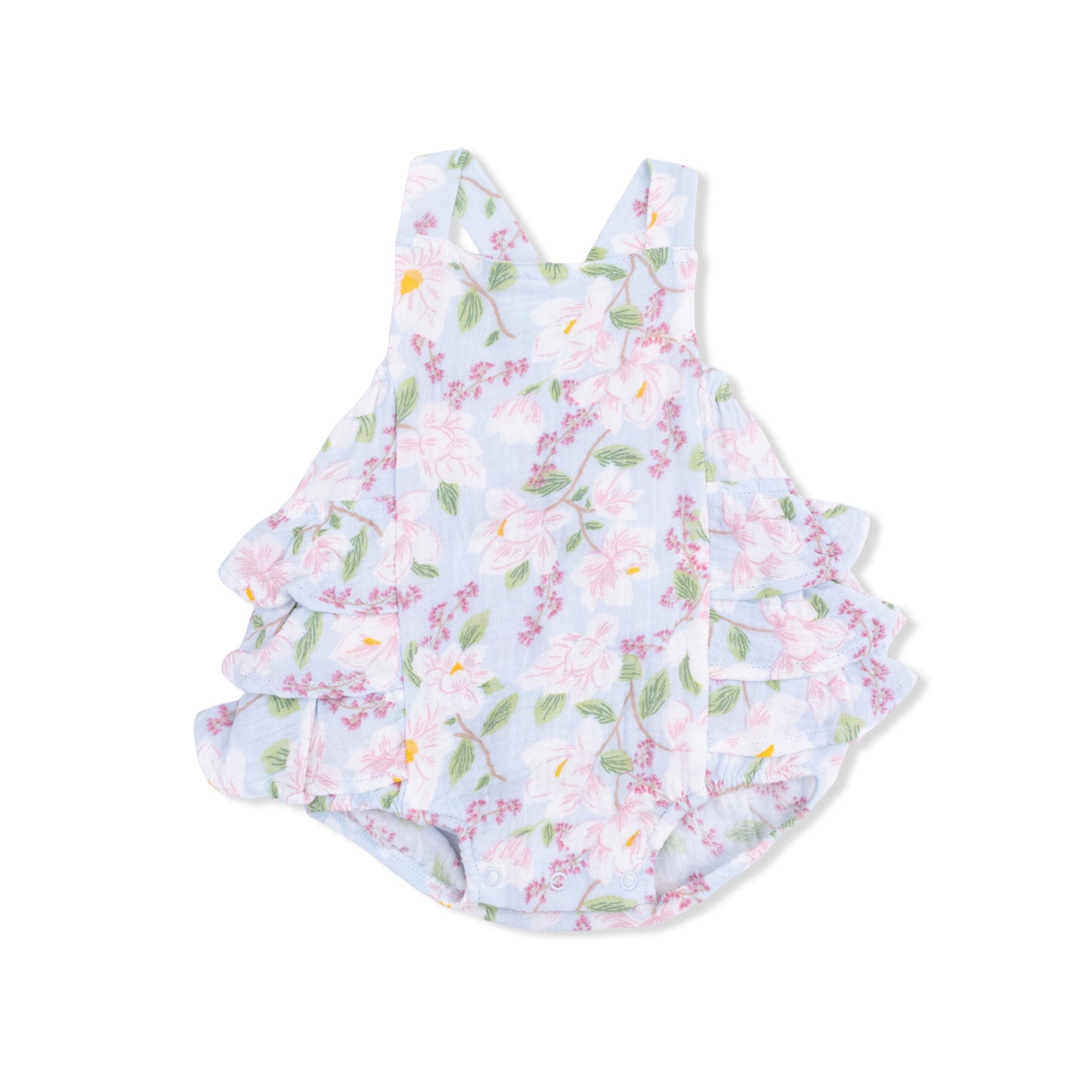 Magnolias - Ruffle Sunsuit-Angel Dear