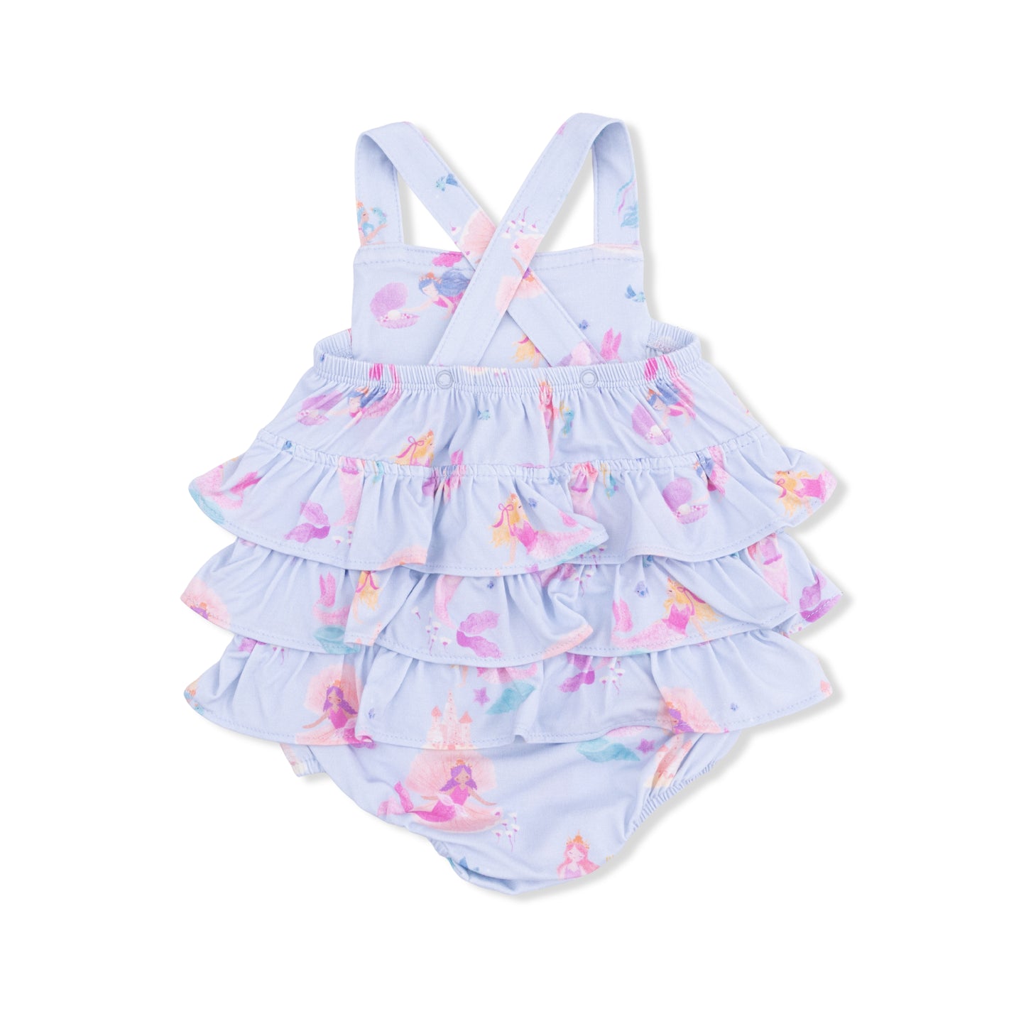 Mermaid Princesses - Ruffle Sunsuit-Angel Dear