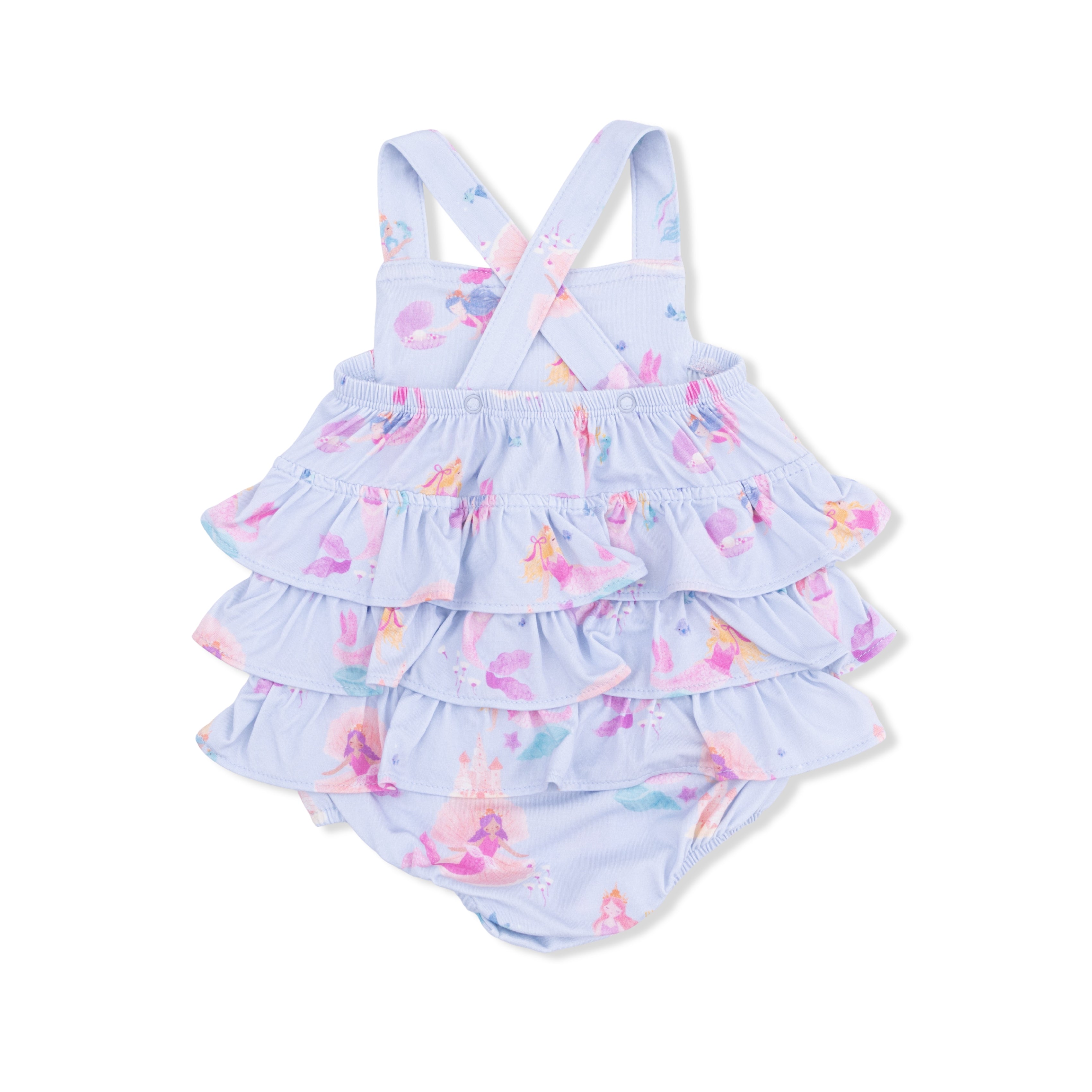 Mermaid Princesses - Ruffle Sunsuit-Angel Dear