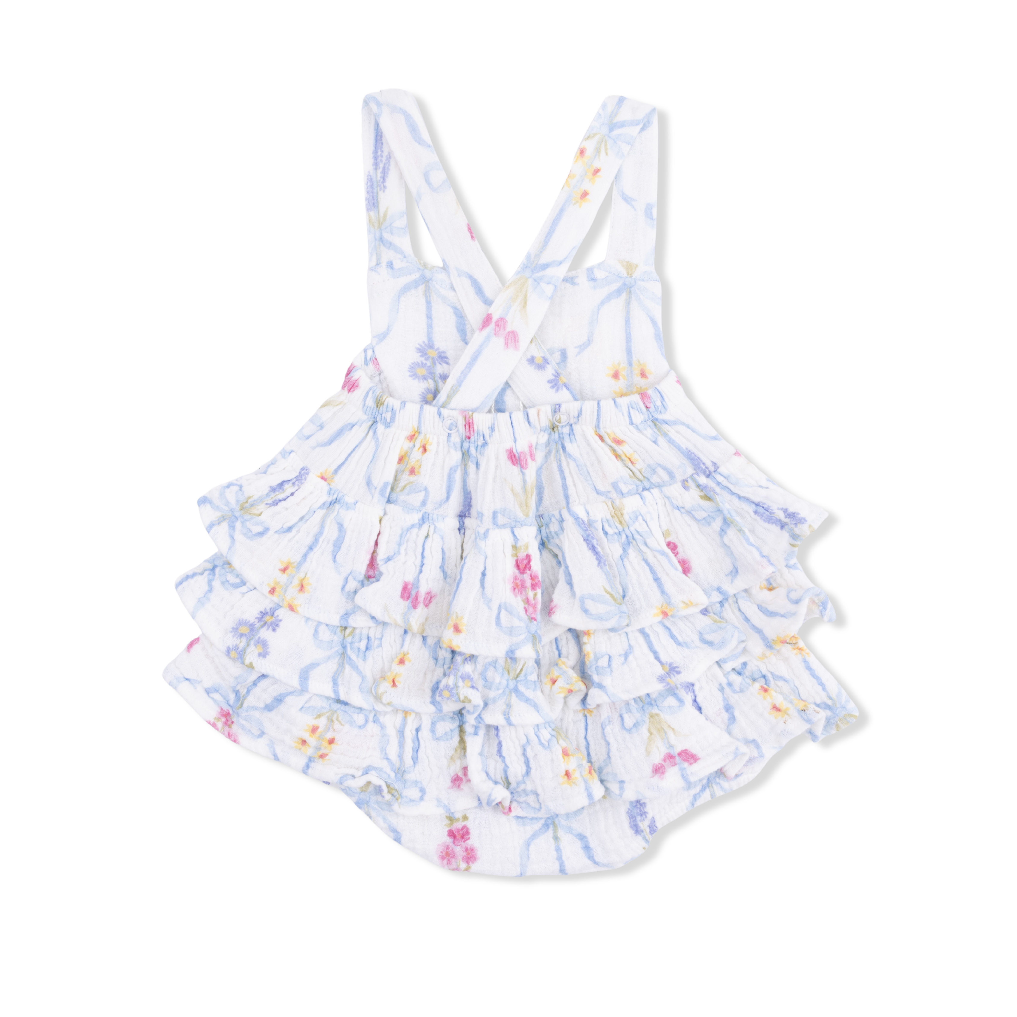 Ribbon Bouquets - Ruffle Sunsuit-Angel Dear