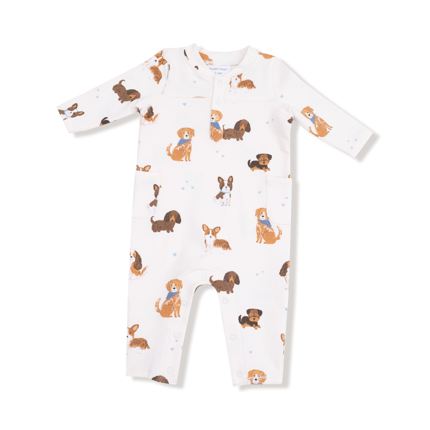 Uni Romper in our  Best Friend Dogs - Uni print from Angel Dear