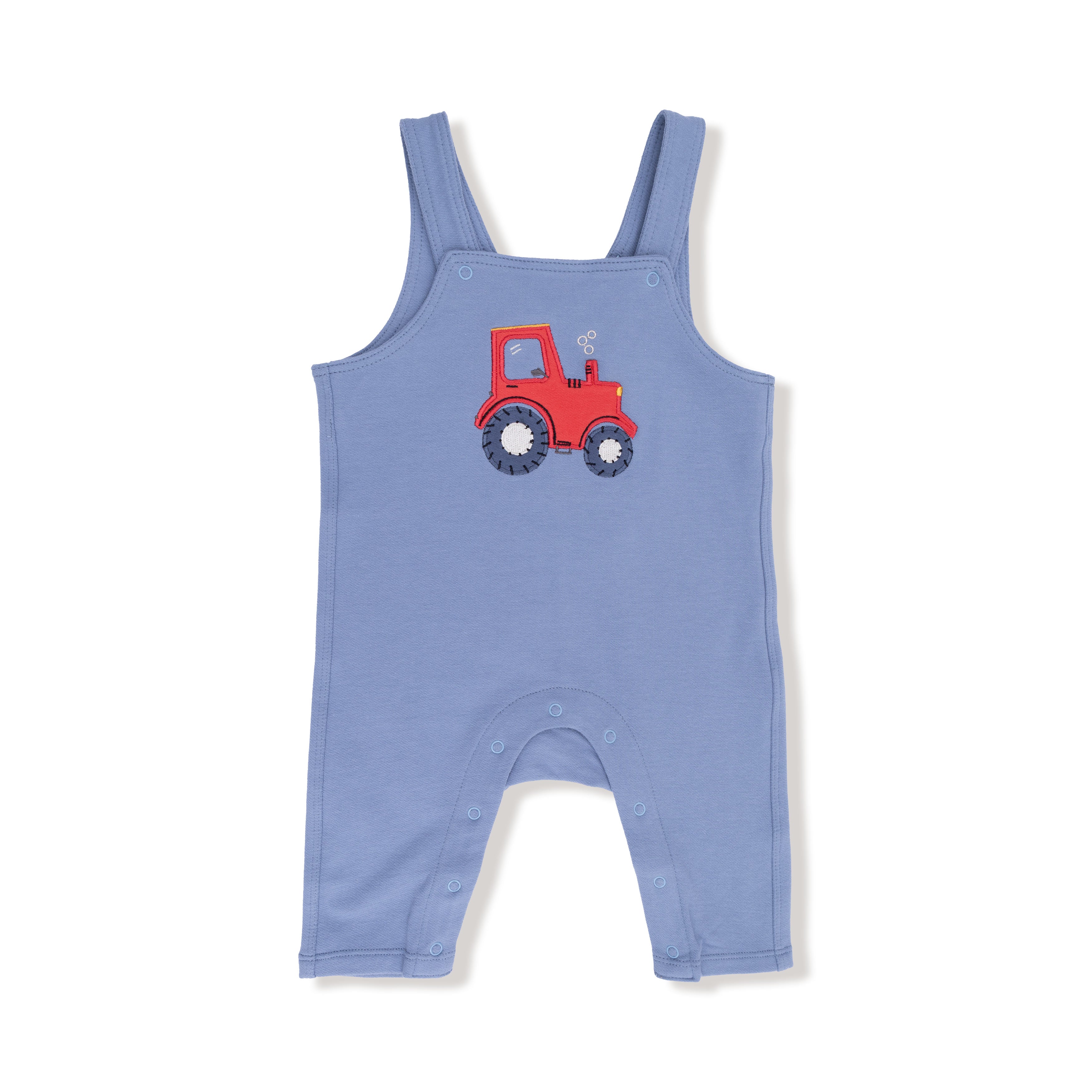 Tractor Henley with  Overalls in our  Mini Tractors print from Angel Dear