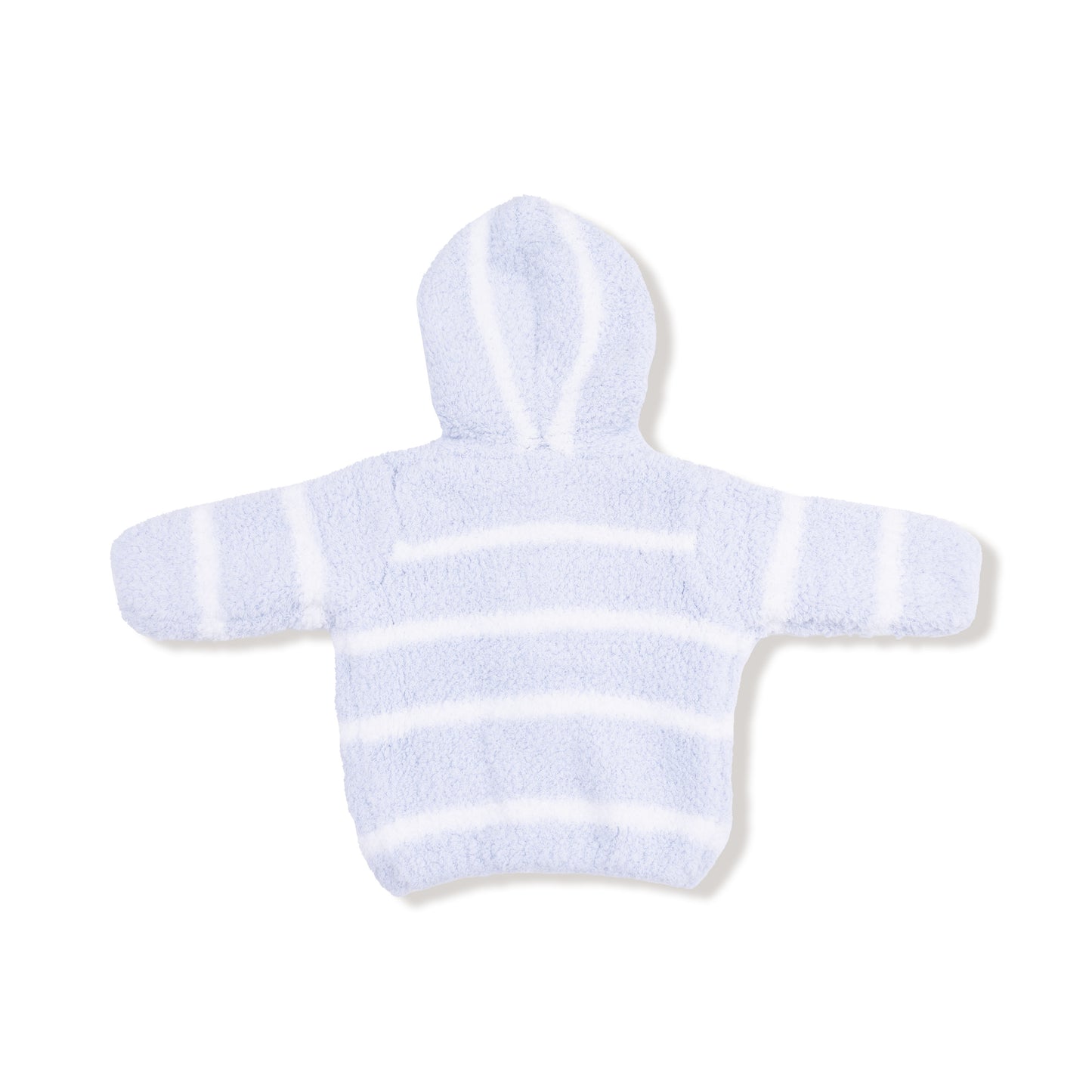 Chenille Hoodie - Light Blue & Ivory Stripe-Angel Dear