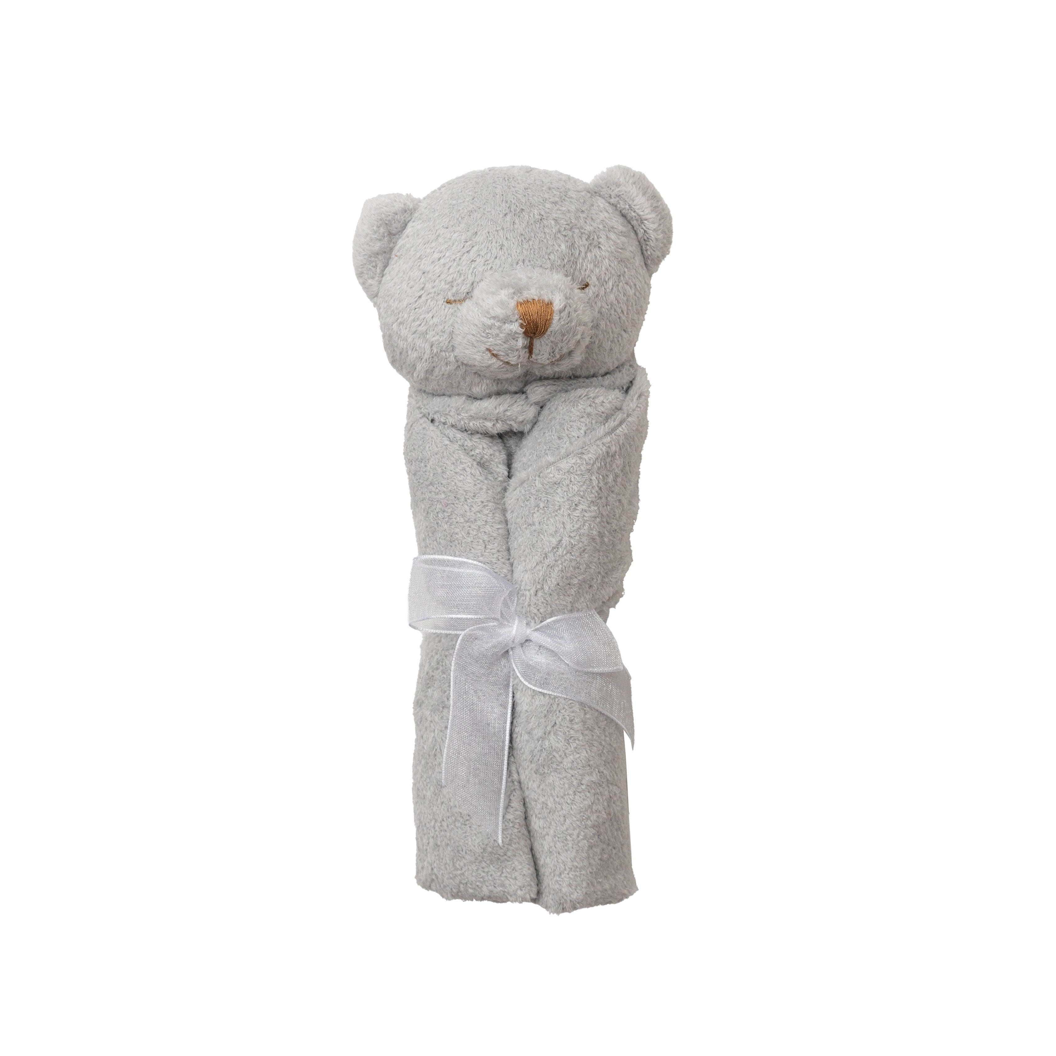 Cuddle Twins - Grey Bear Blankie-Angel Dear