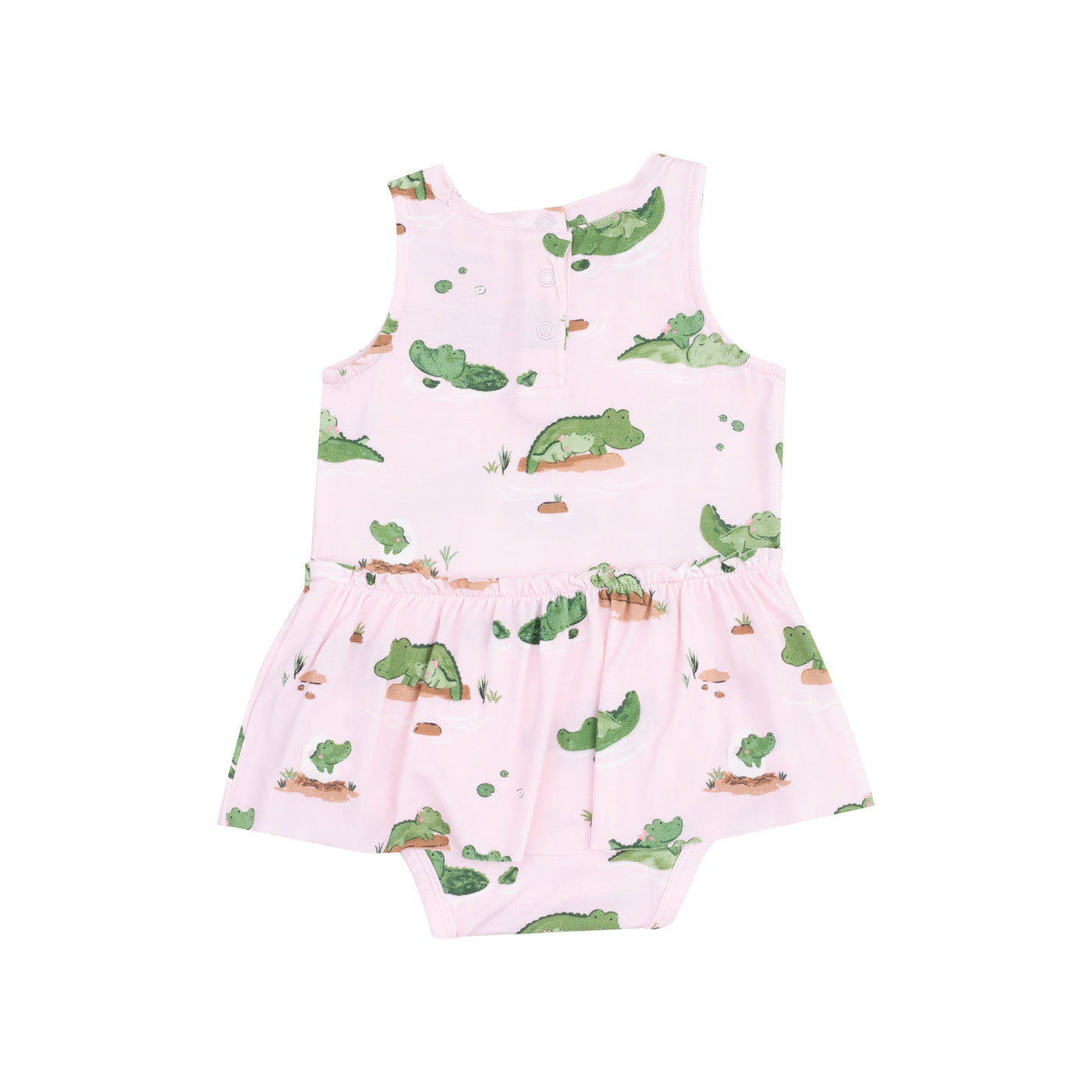 Bodysuit with Skirt - Alligator Pink