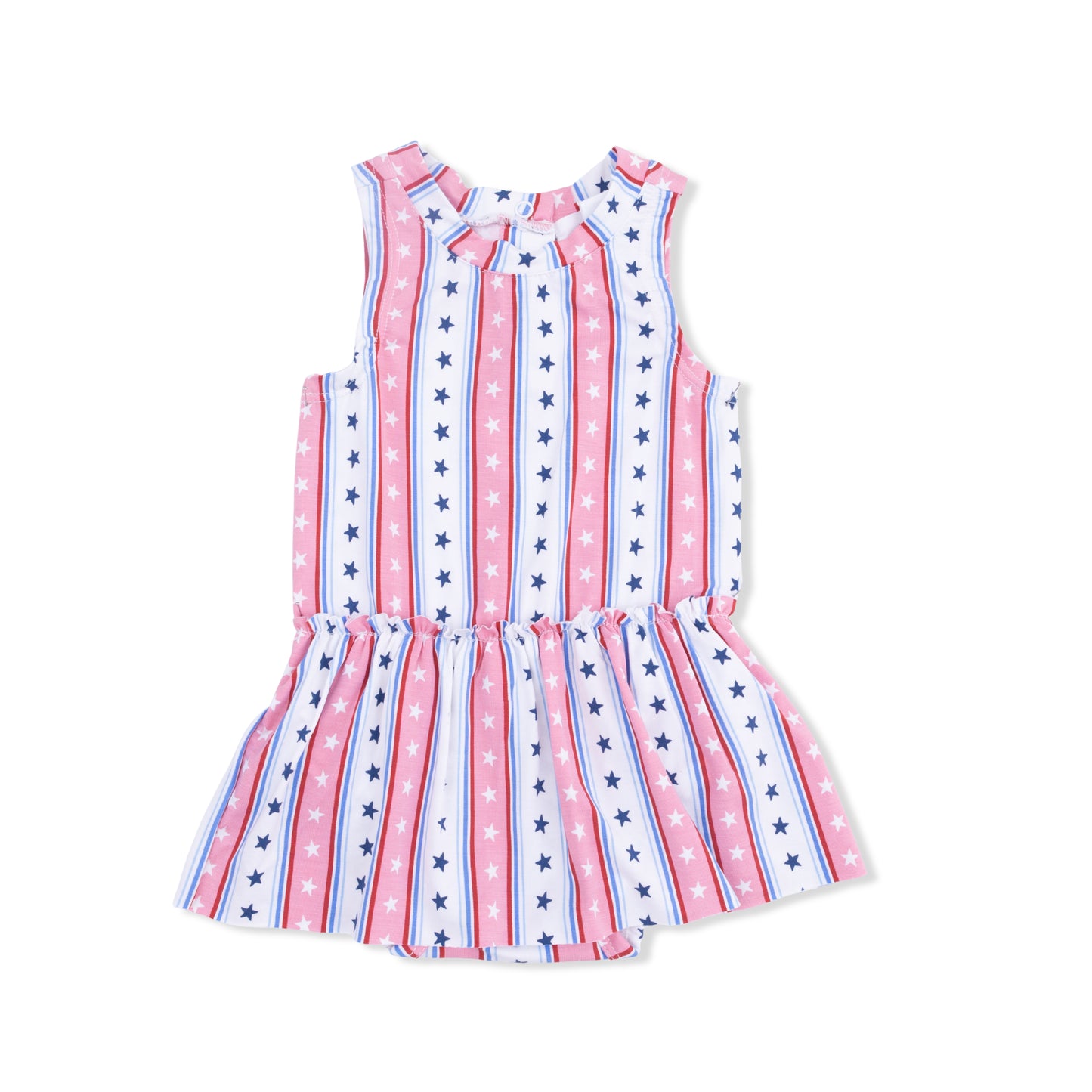 Stars and Stripes - Bodysuit with Skirt-Angel Dear