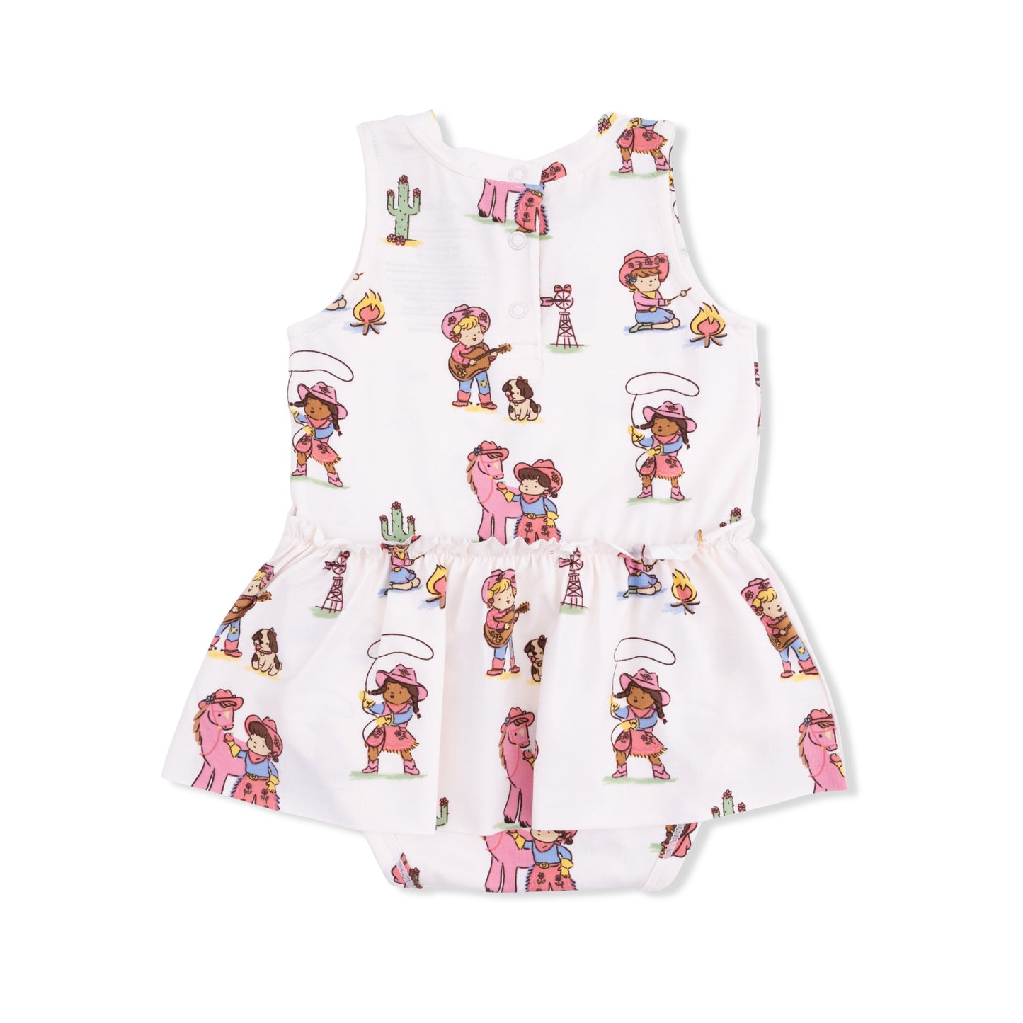 Vintage Cowgirls - Bodysuit with Skirt-Angel Dear