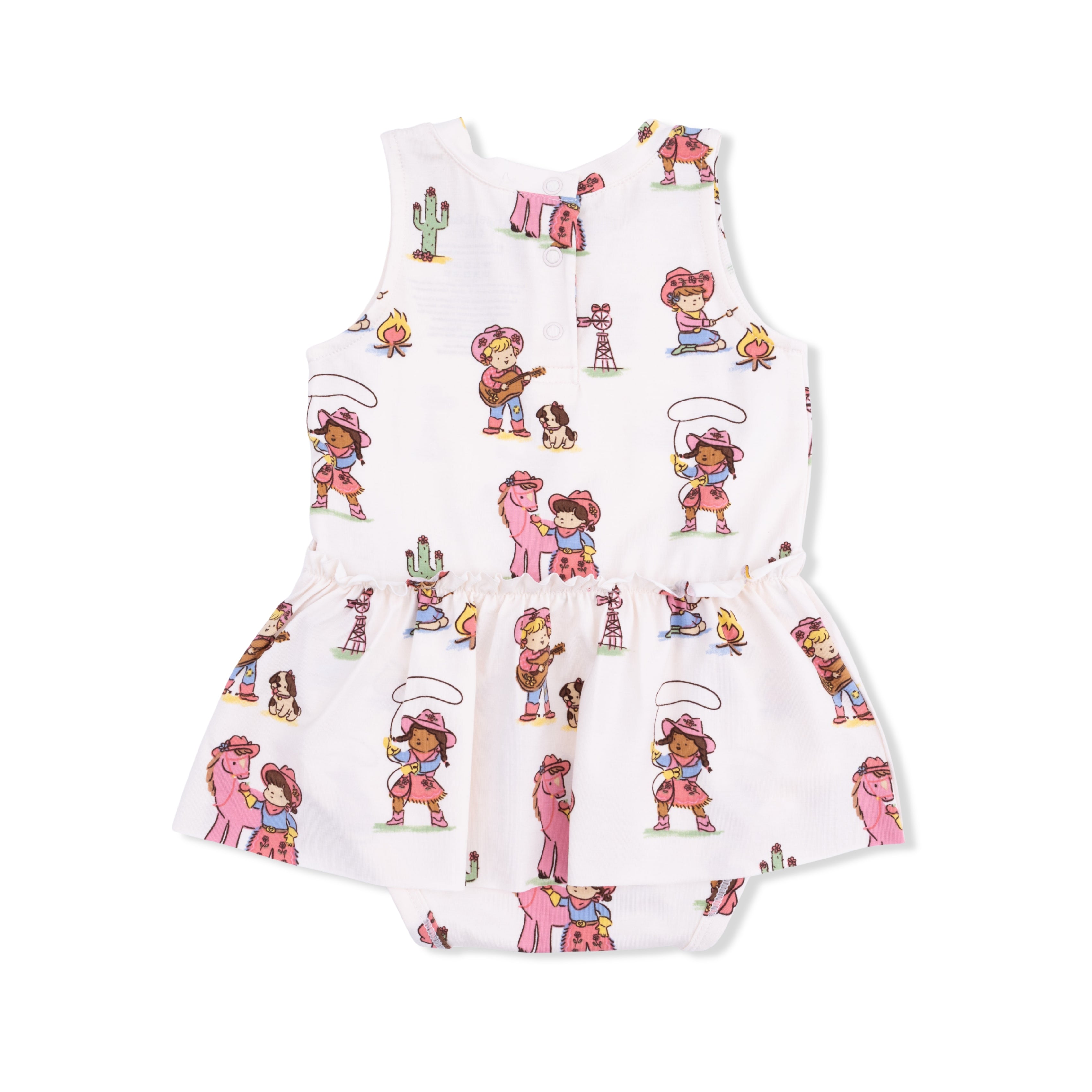 Vintage Cowgirls - Bodysuit with Skirt-Angel Dear