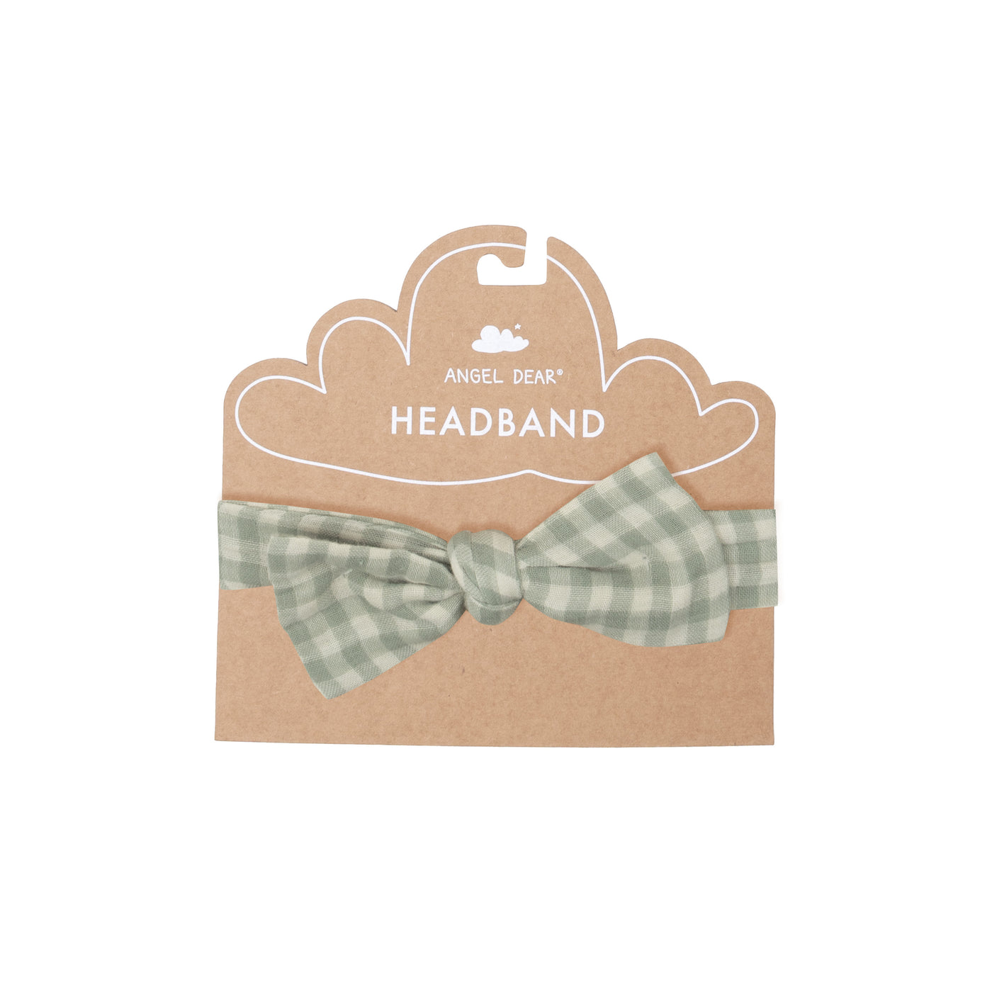 Headband - Mini Green Gingham-Angel Dear