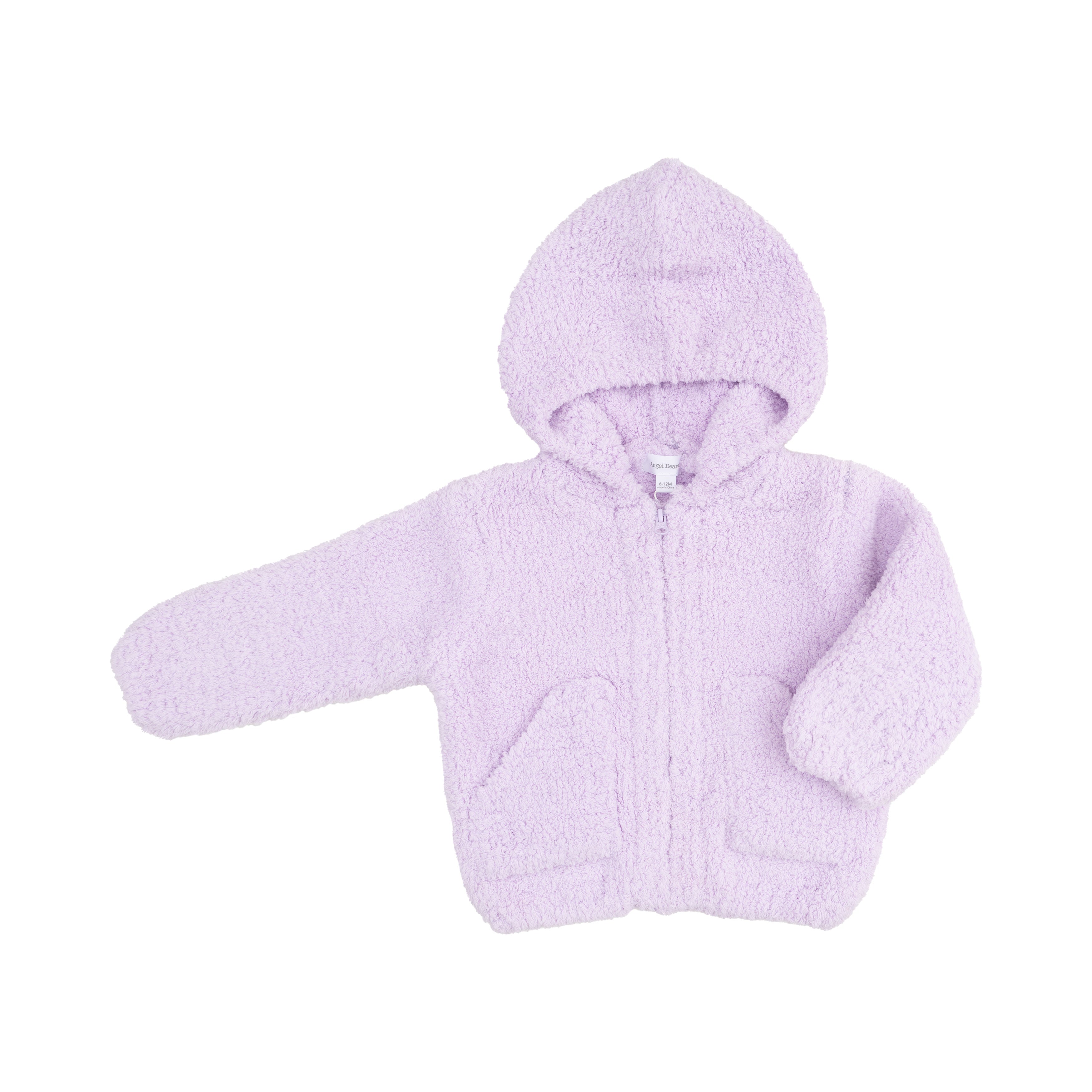 Chenille - Lavender Chenille Hooded Jacket-Angel Dear