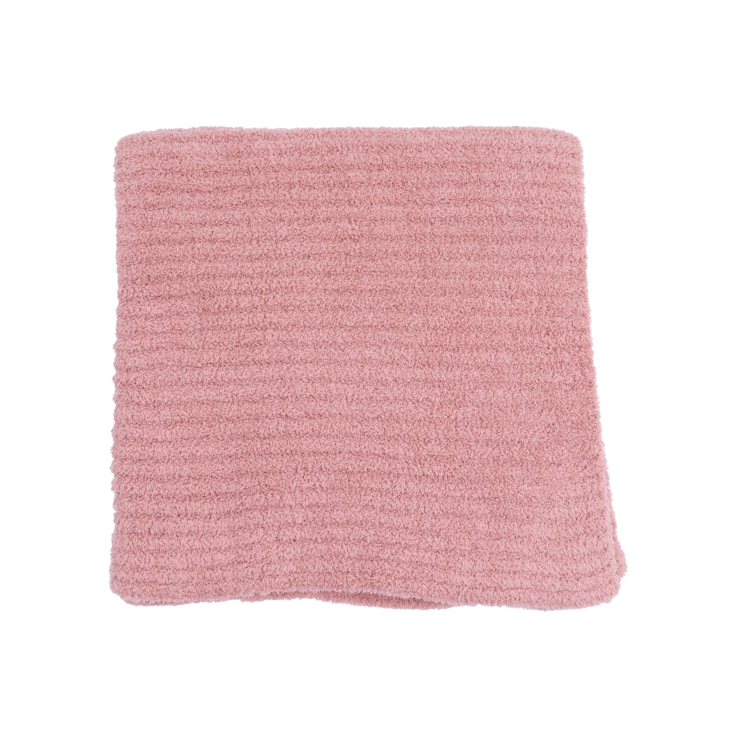 Chenille - Rose Chenille Blanket with Striped Texture-Angel Dear