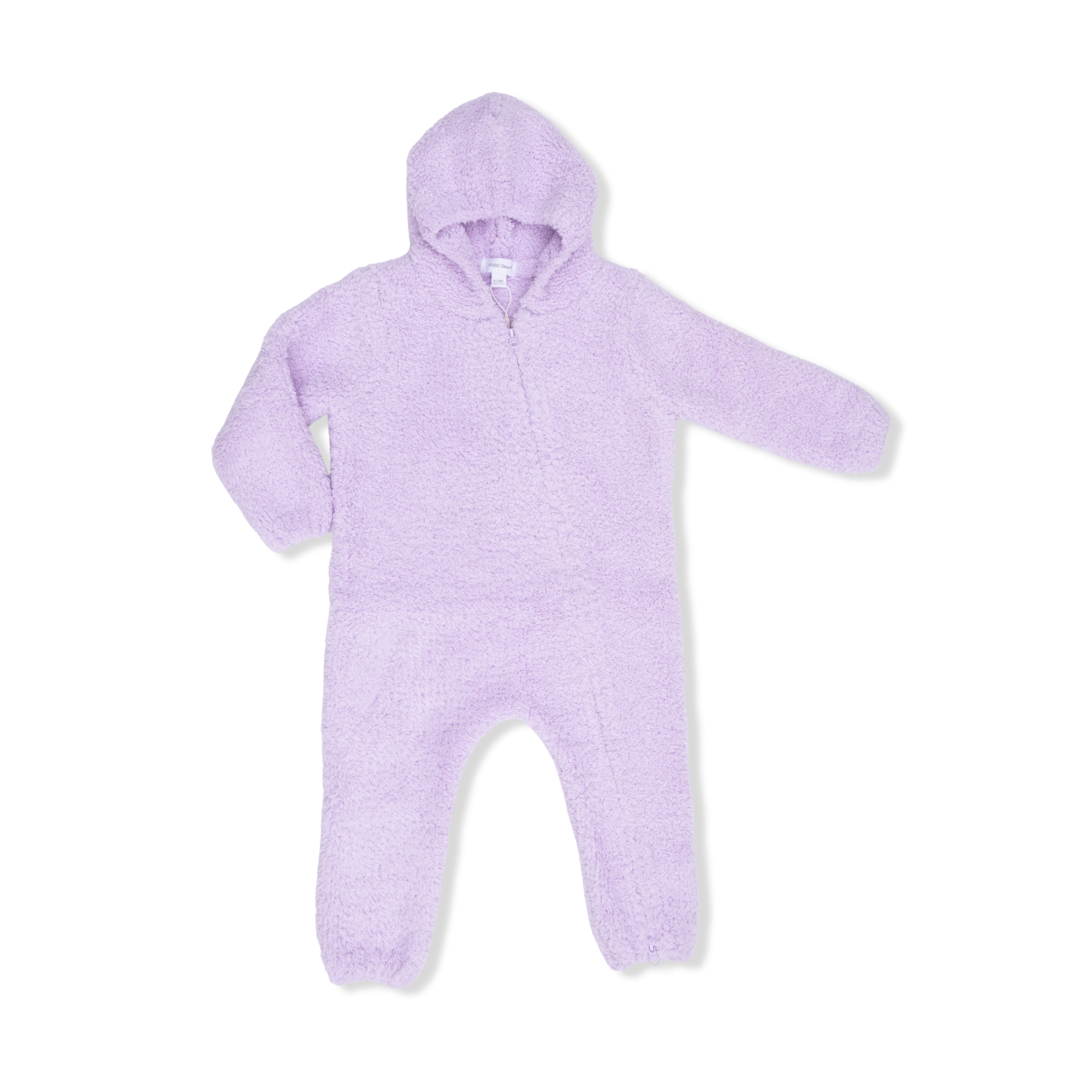 Chenille - Lavender Hooded Romper-Angel Dear