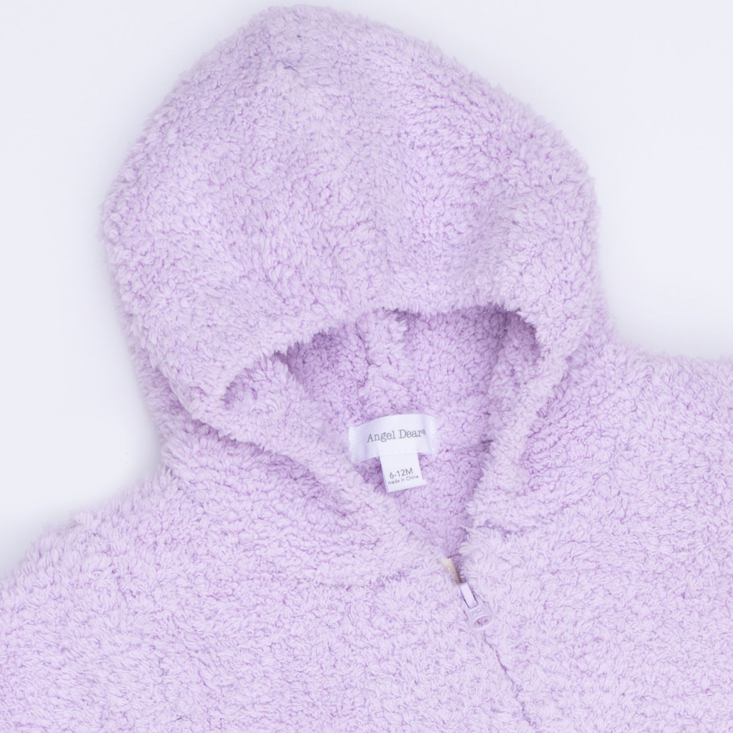 Chenille - Lavender Hooded Romper