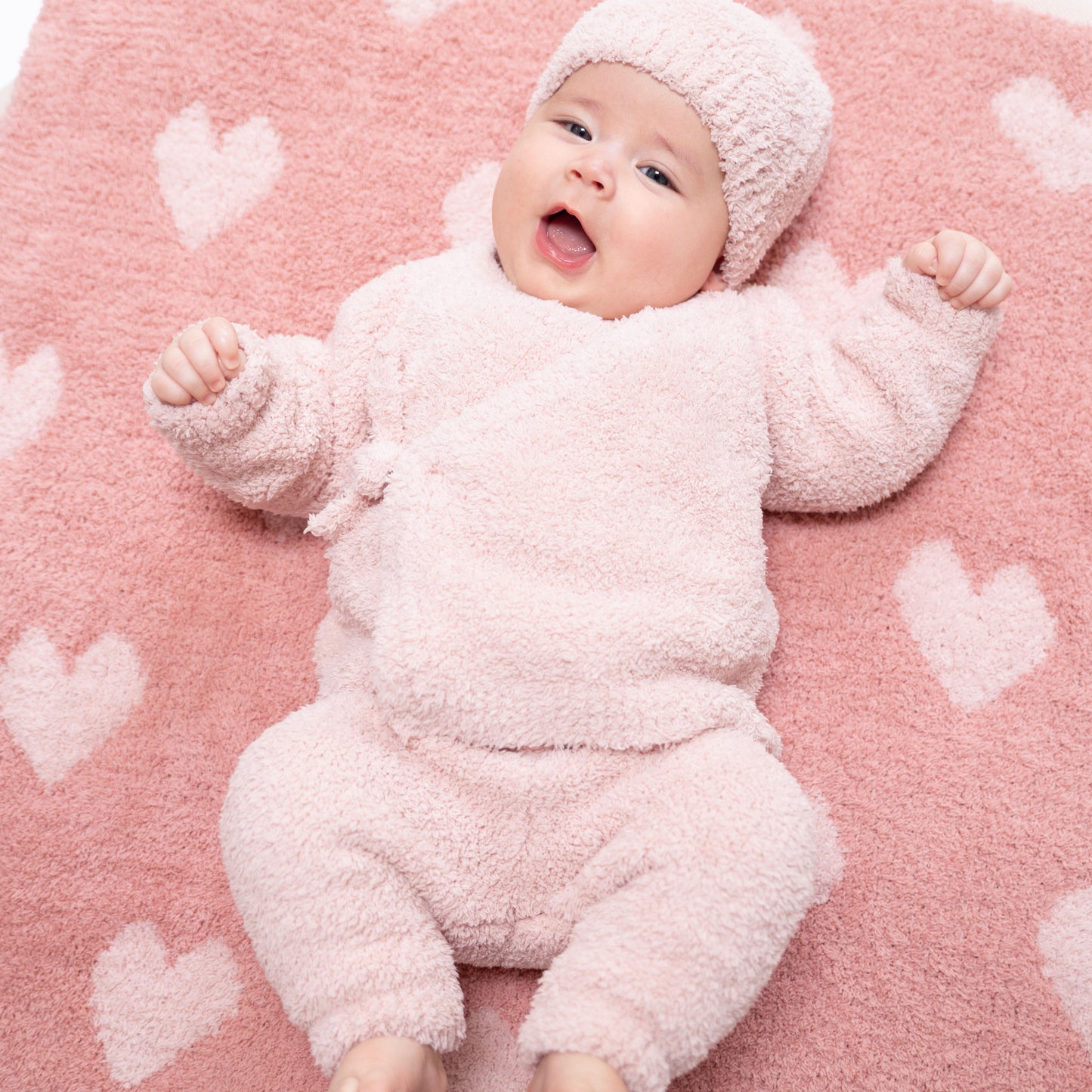 Chenille - Blush Kimono Take Me Home 3 Piece Set